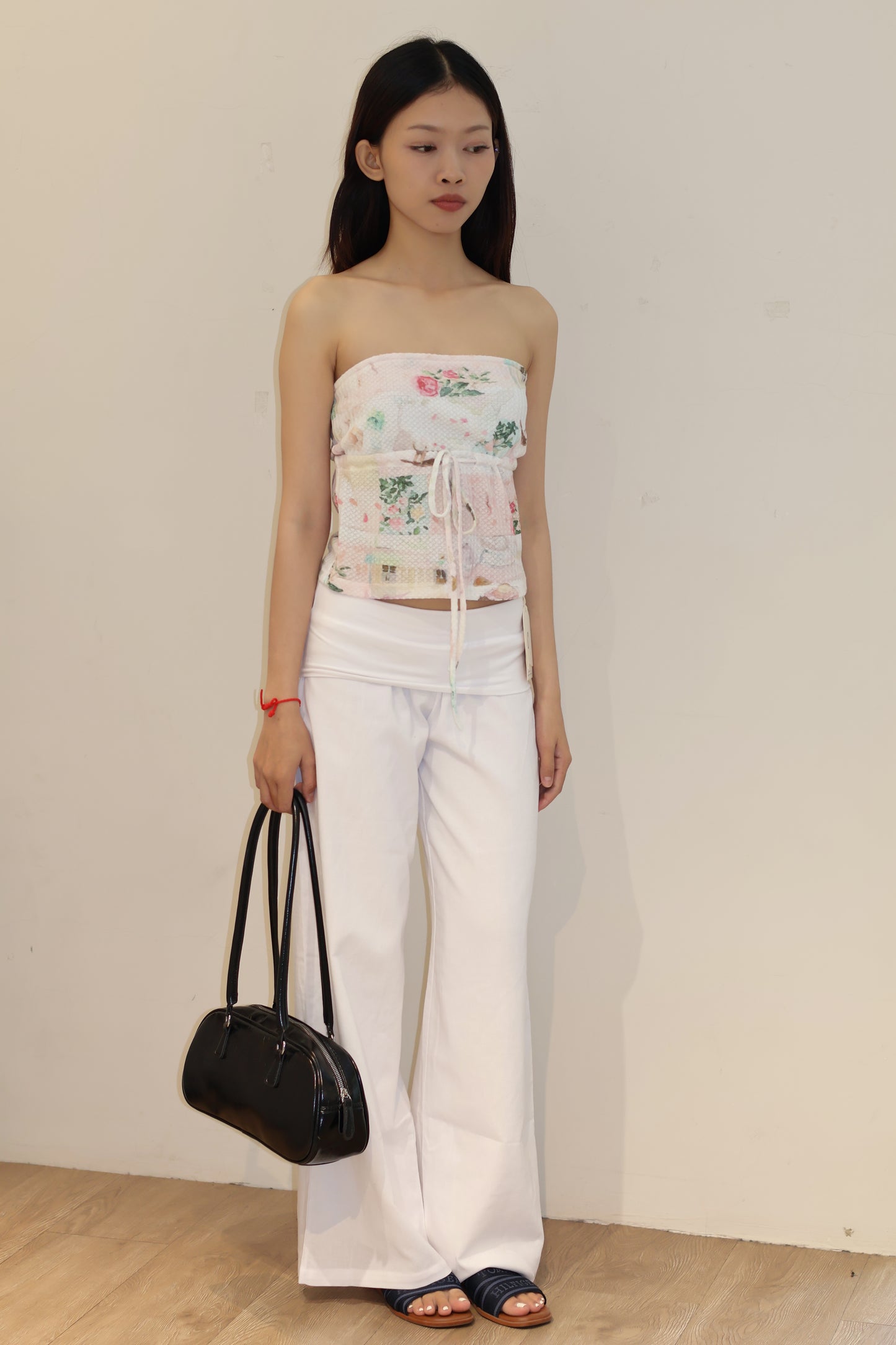 TUBE FLORAL FLOWY TOP
