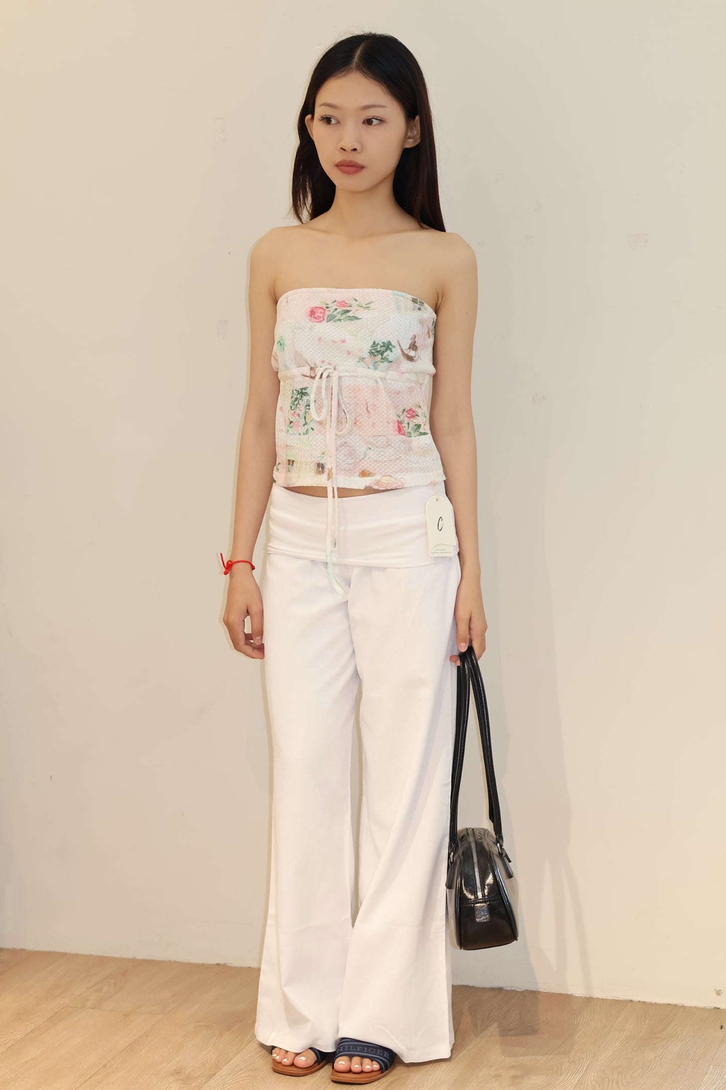 TUBE FLORAL FLOWY TOP