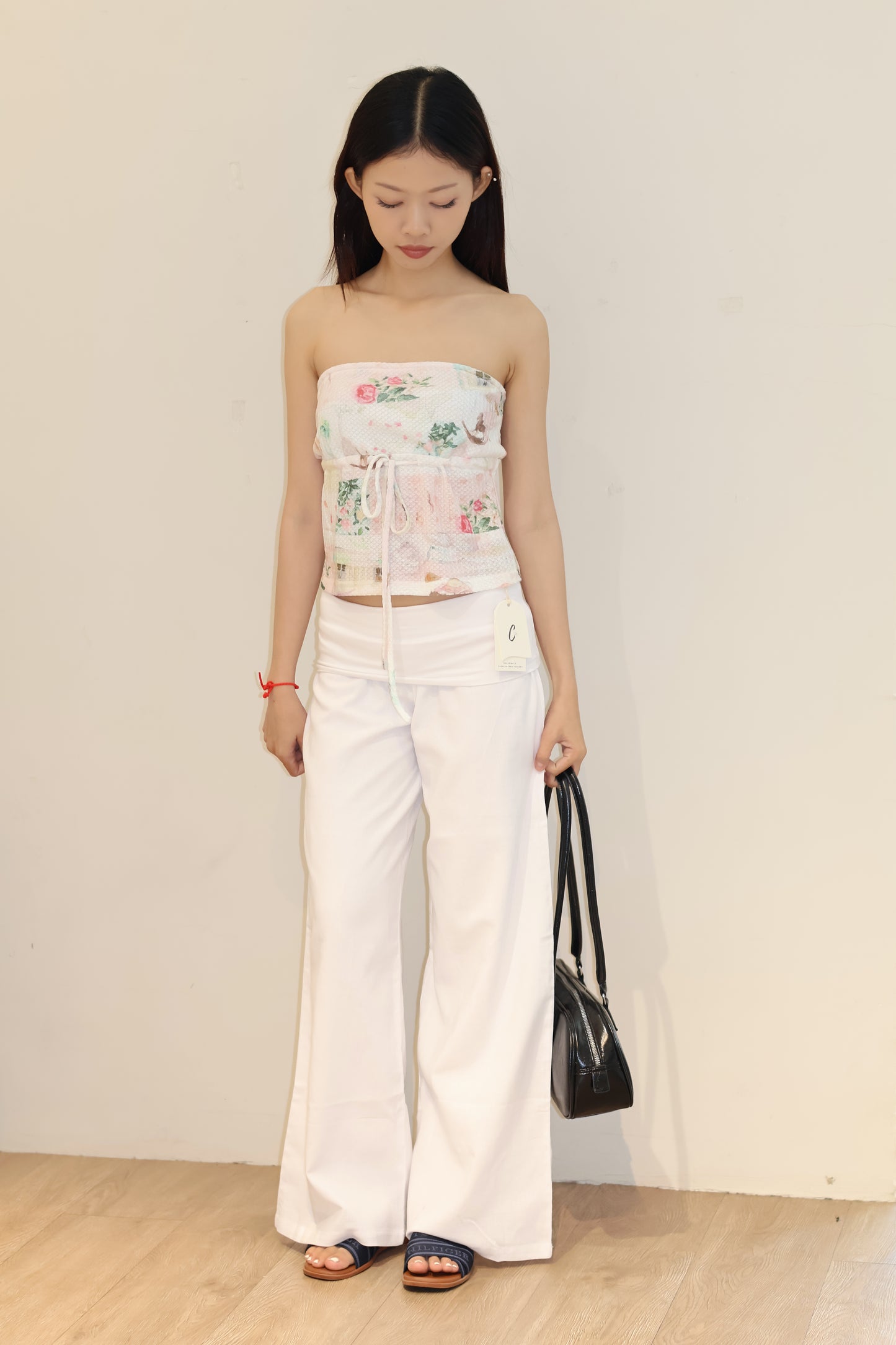 TUBE FLORAL FLOWY TOP
