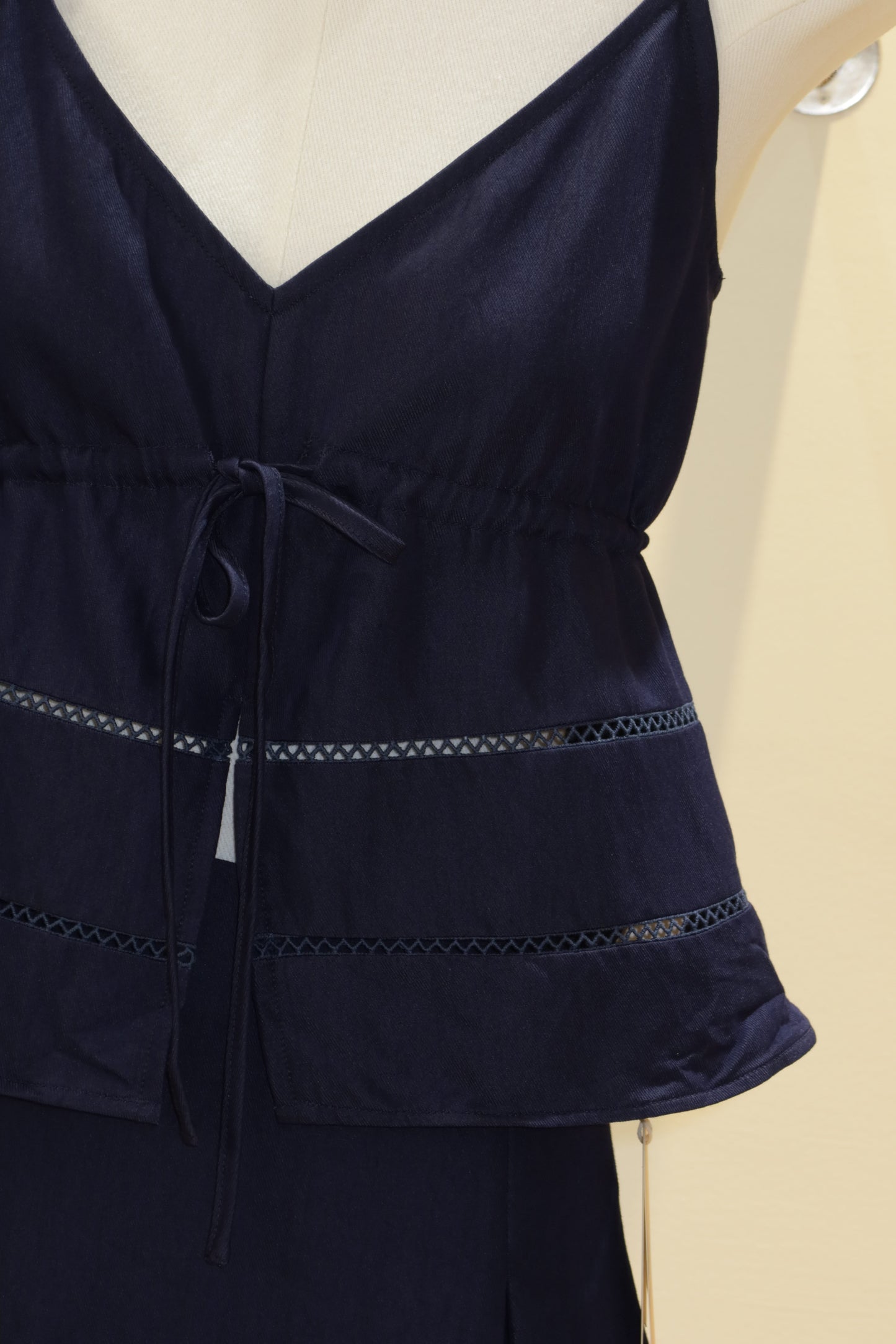 dark denim blue flowy top