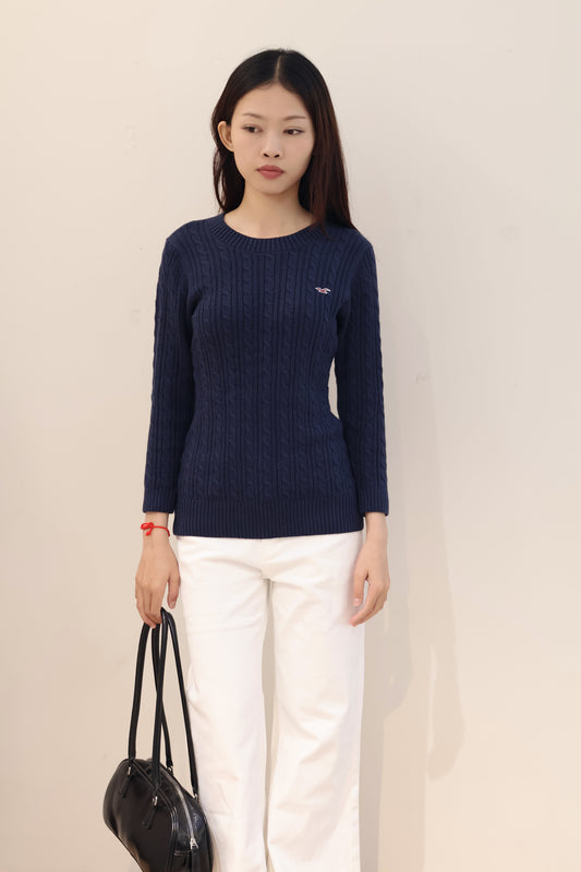 HOLLISTER OLAIN ROUND BECK SWEATER