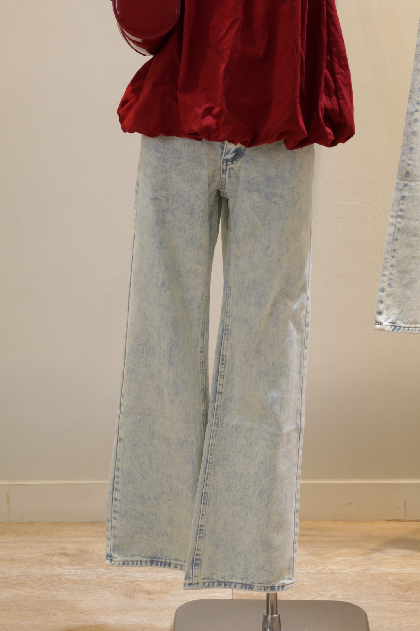 Light blue denim jeans