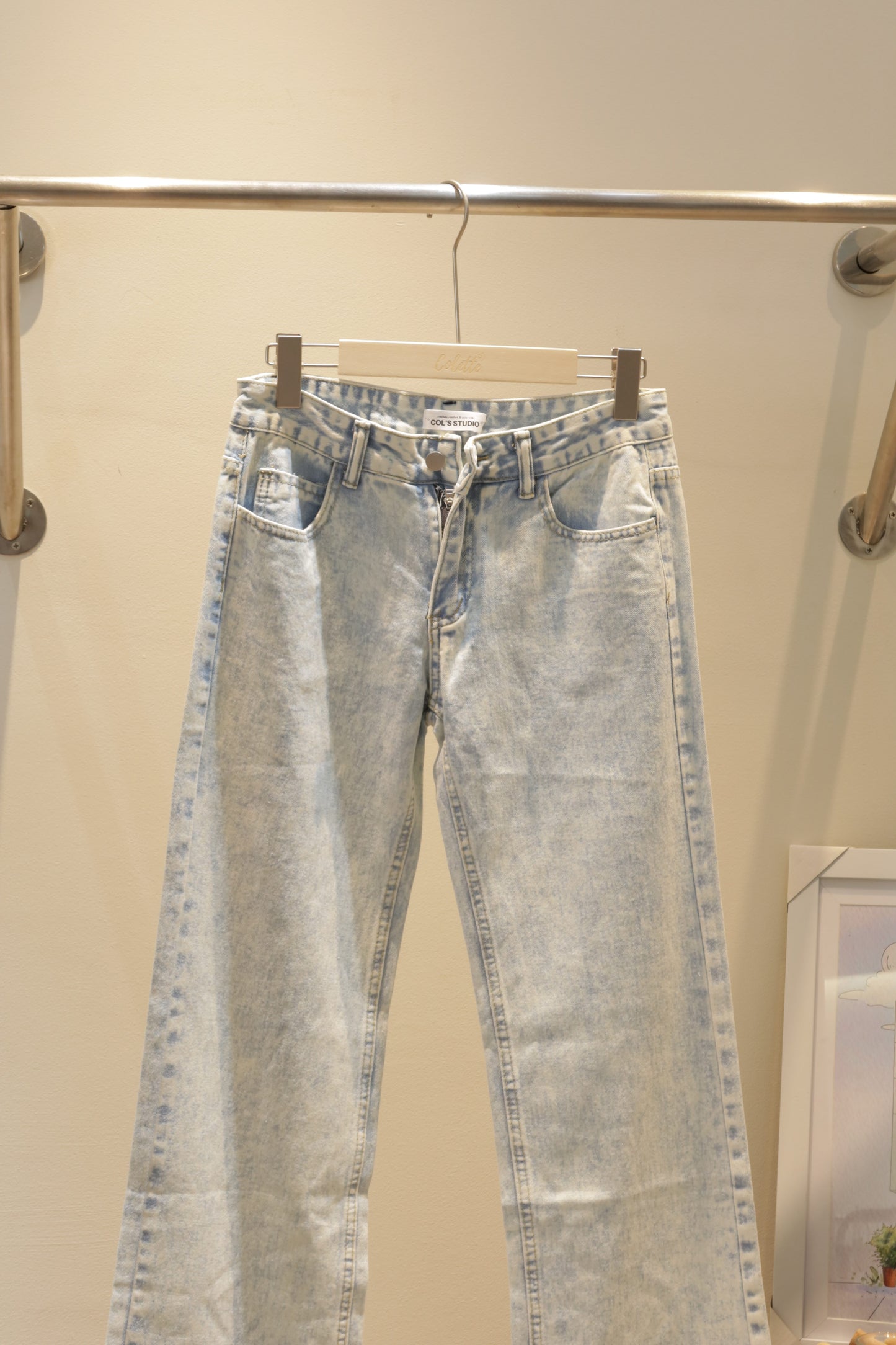 Light blue denim jeans