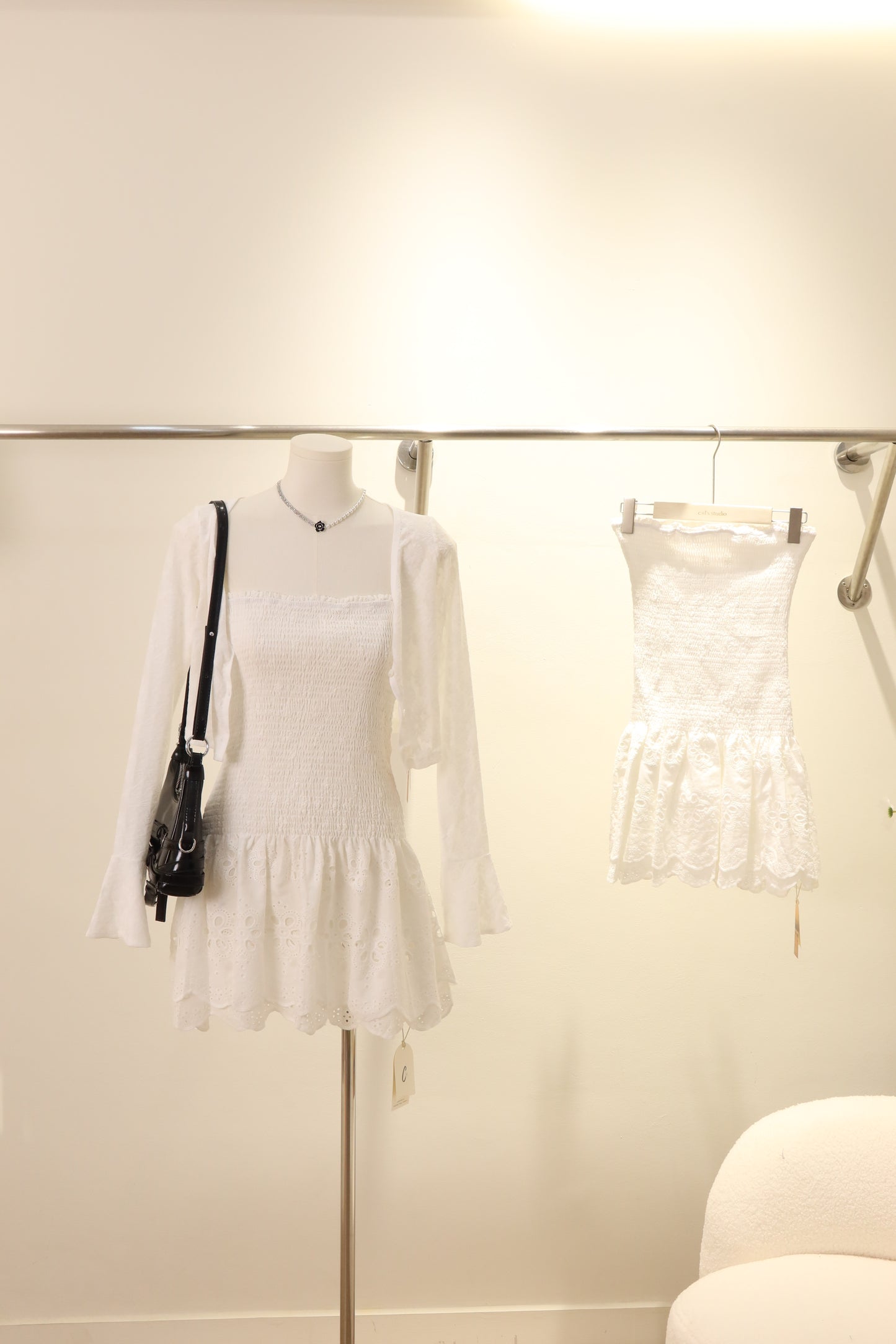 tube white beach dress