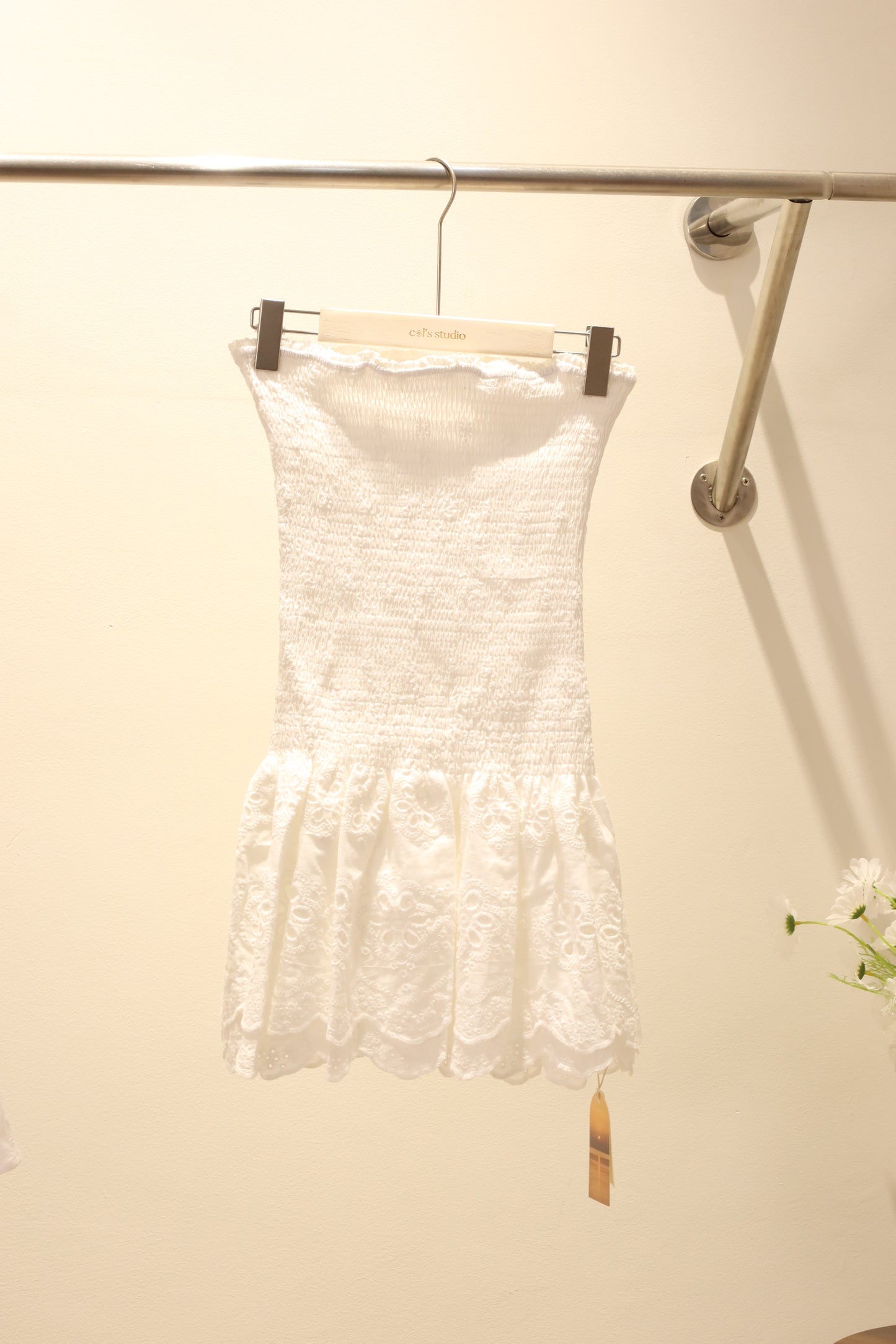 tube white beach dress