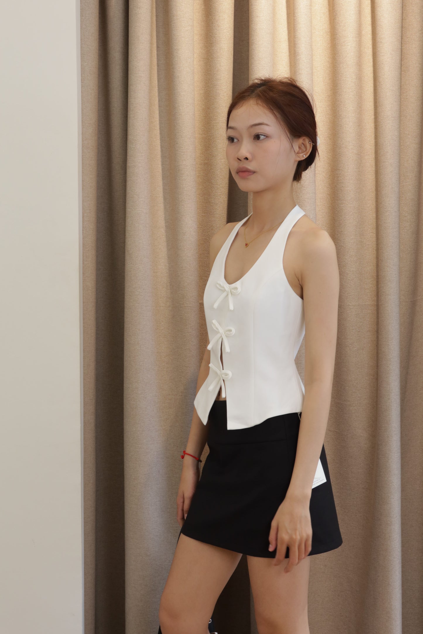 3 Ribbon halter top