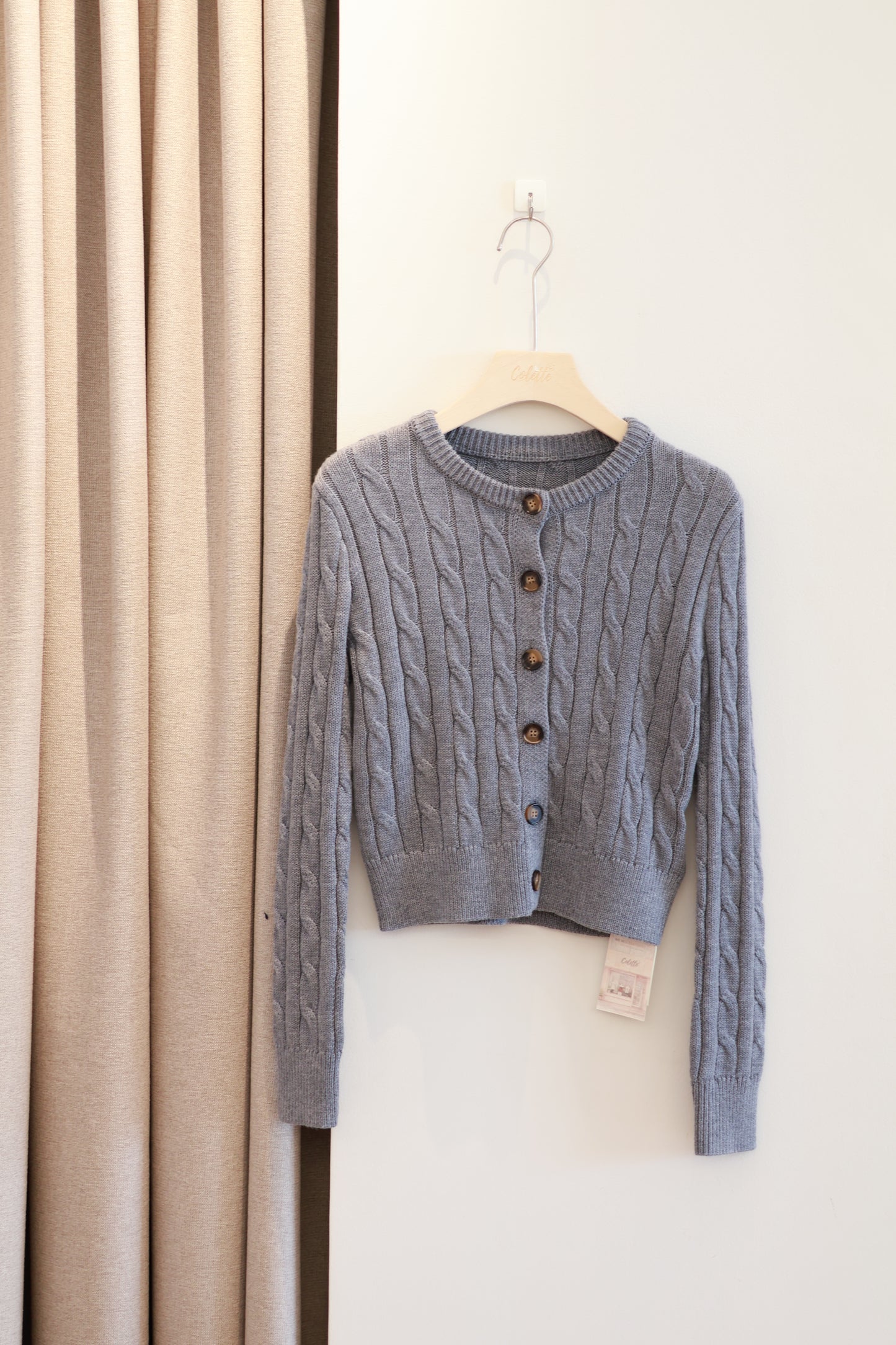 THICK KNITTED CARDIGAN