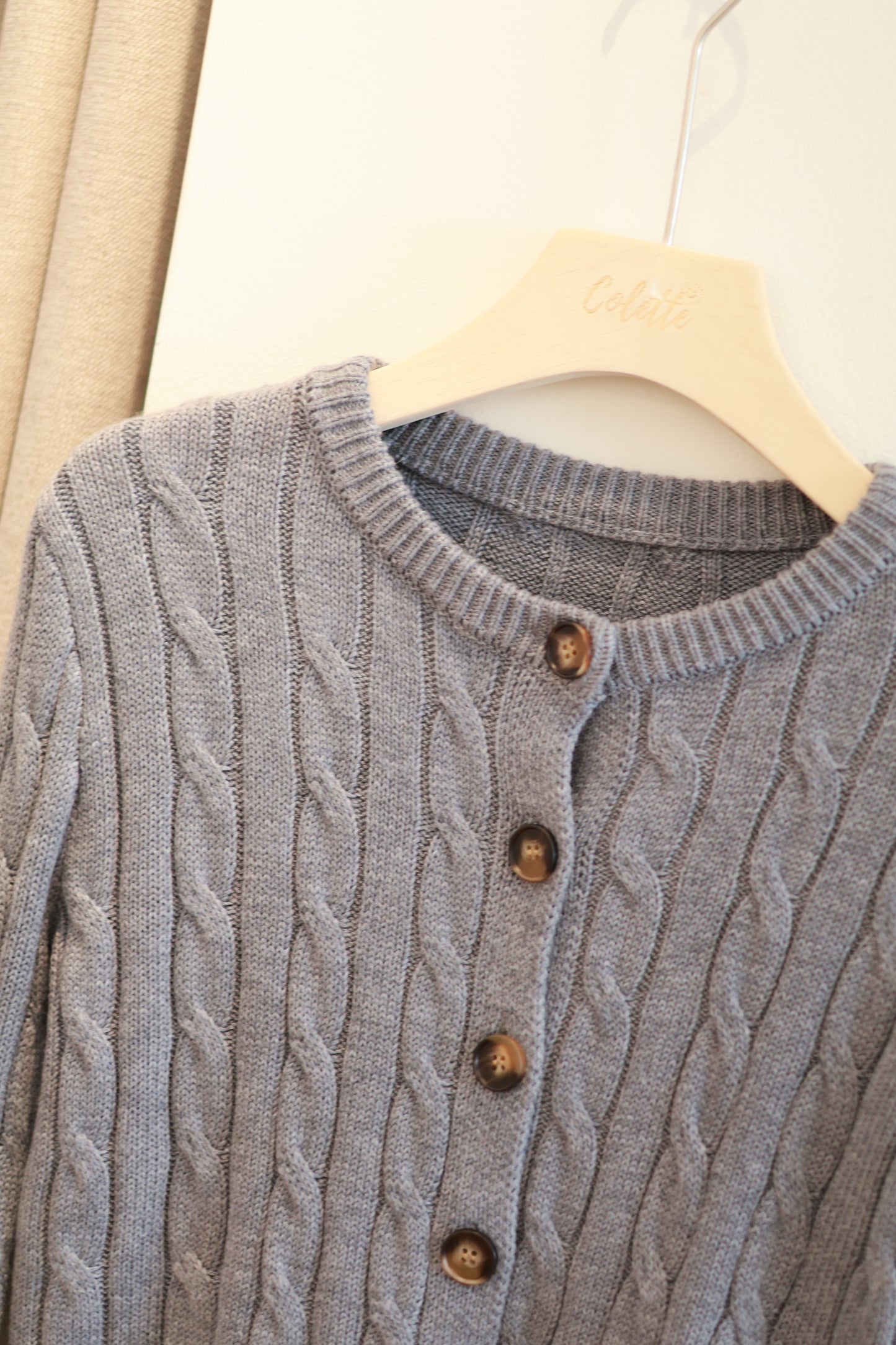 THICK KNITTED CARDIGAN