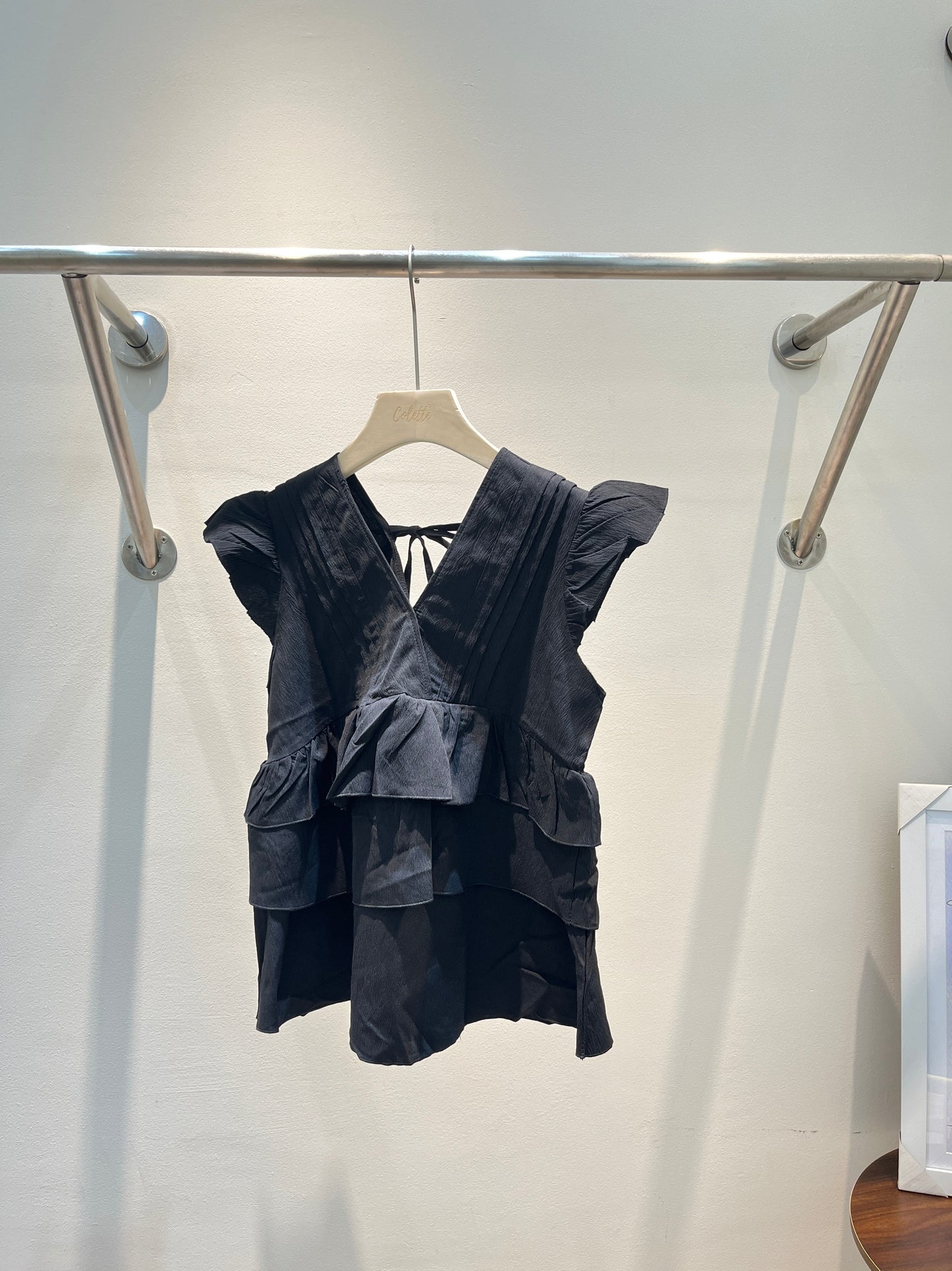 Layered babydoll top