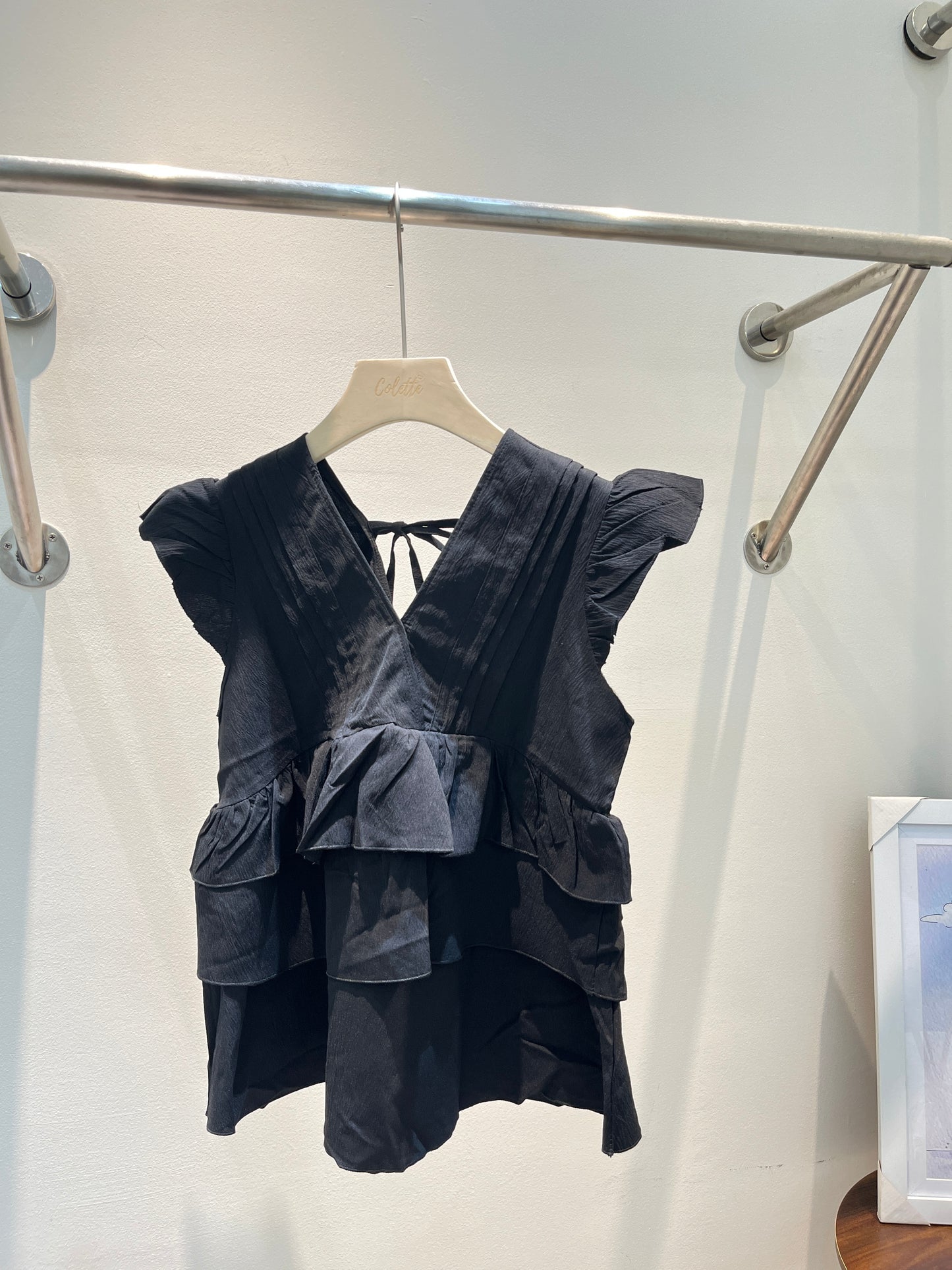 Layered babydoll top