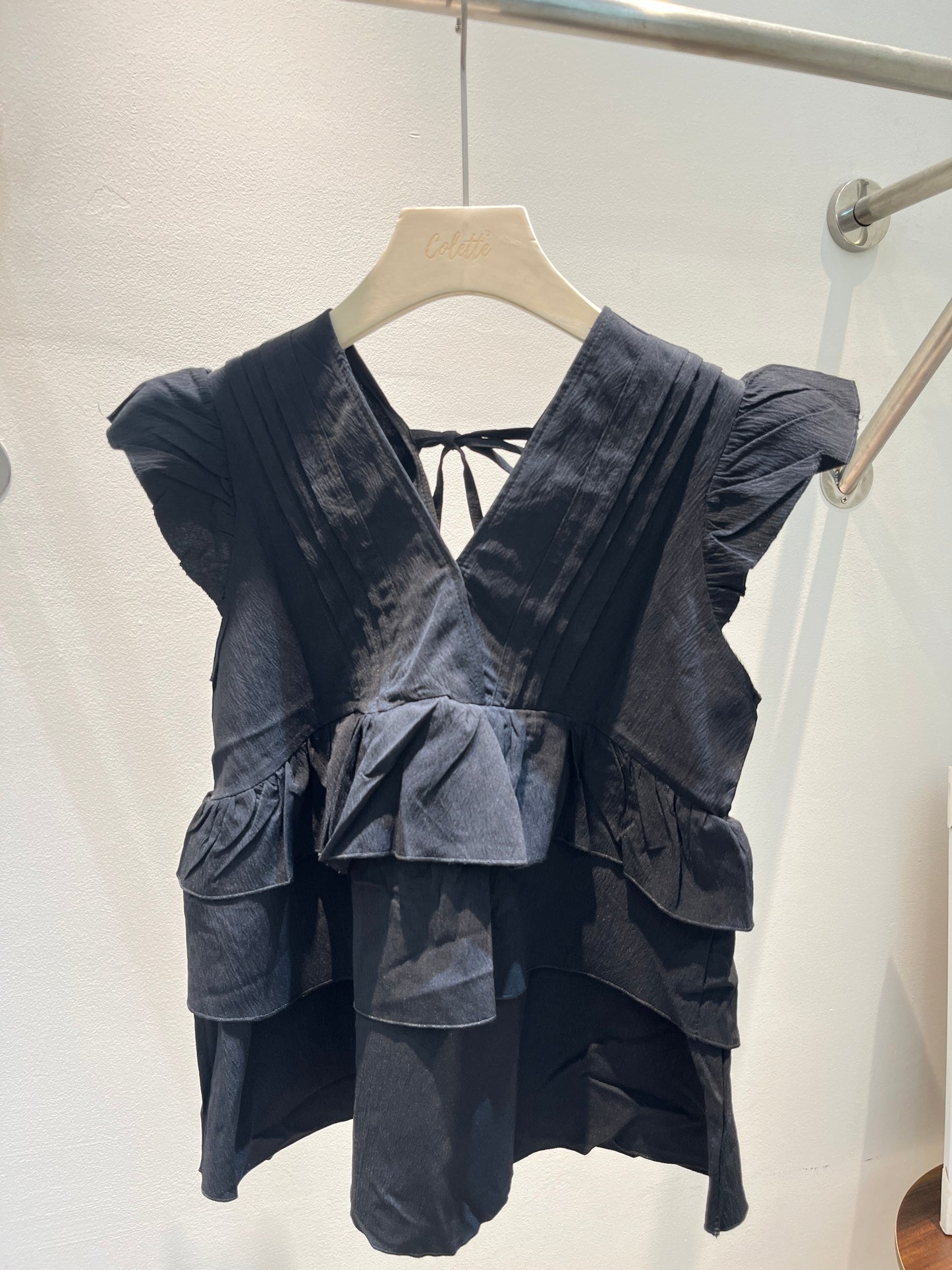 Layered babydoll top