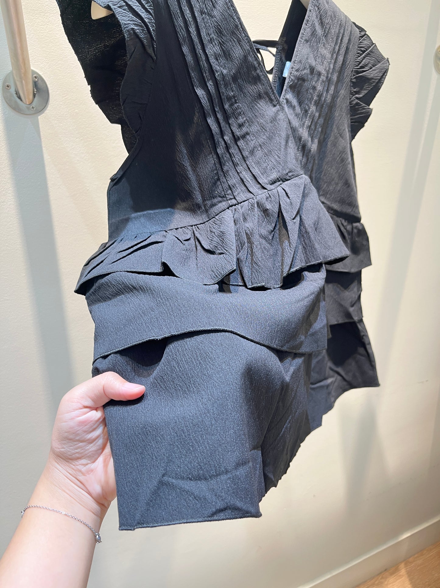 Layered babydoll top