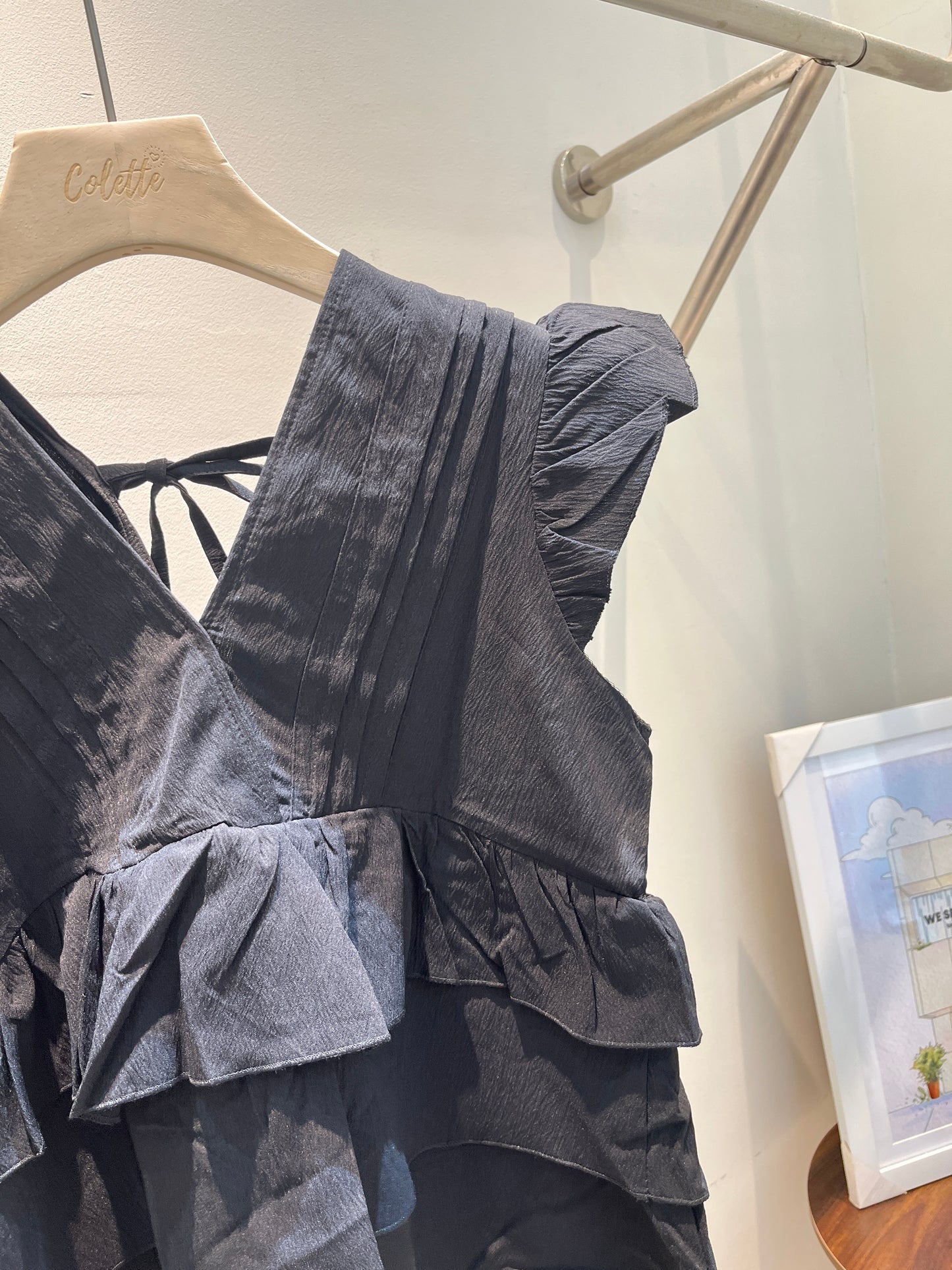 Layered babydoll top