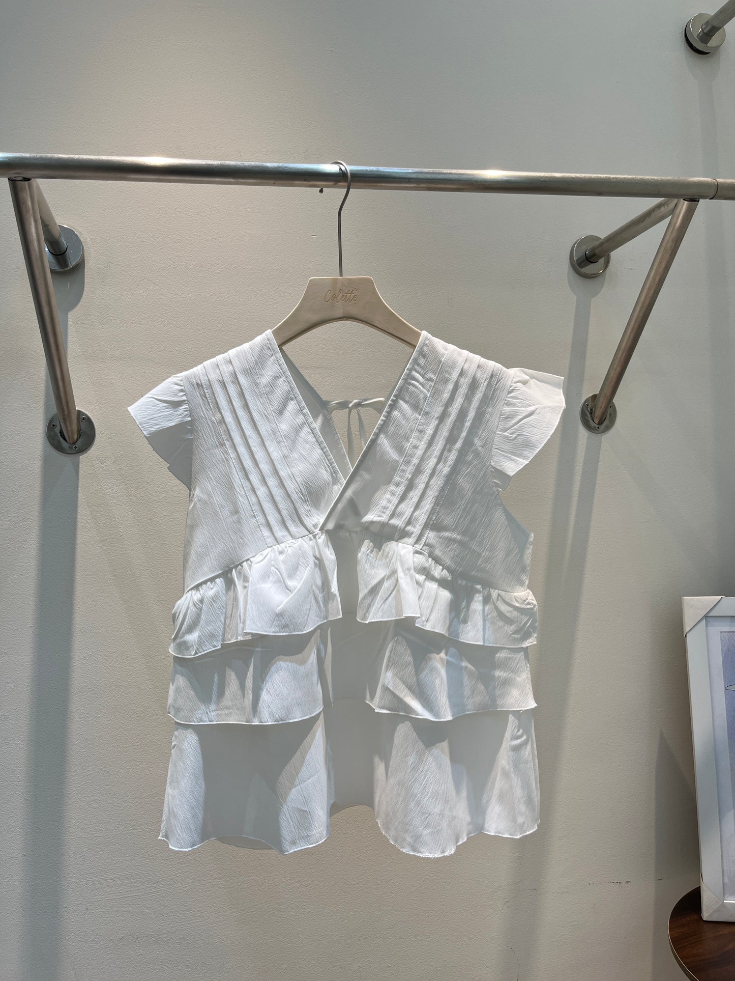 Layered babydoll top