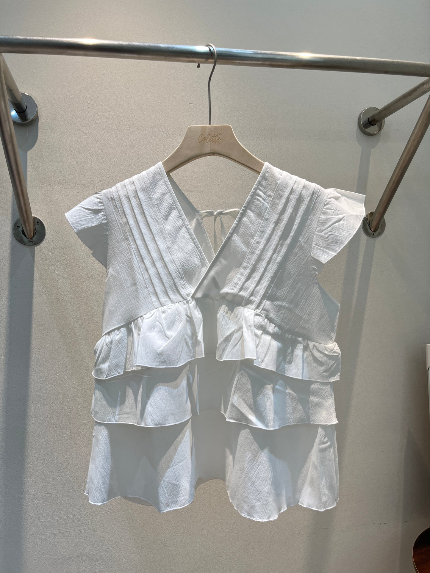 Layered babydoll top