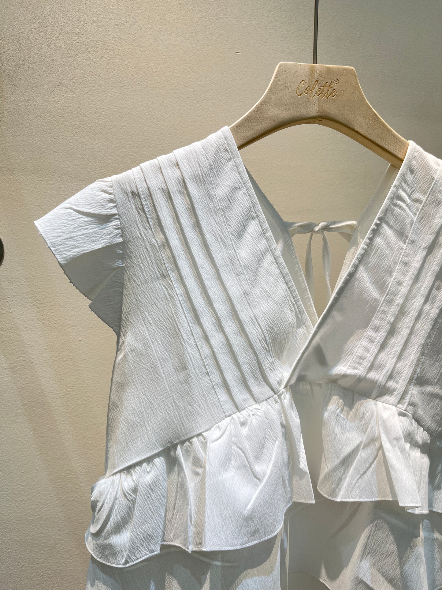 Layered babydoll top