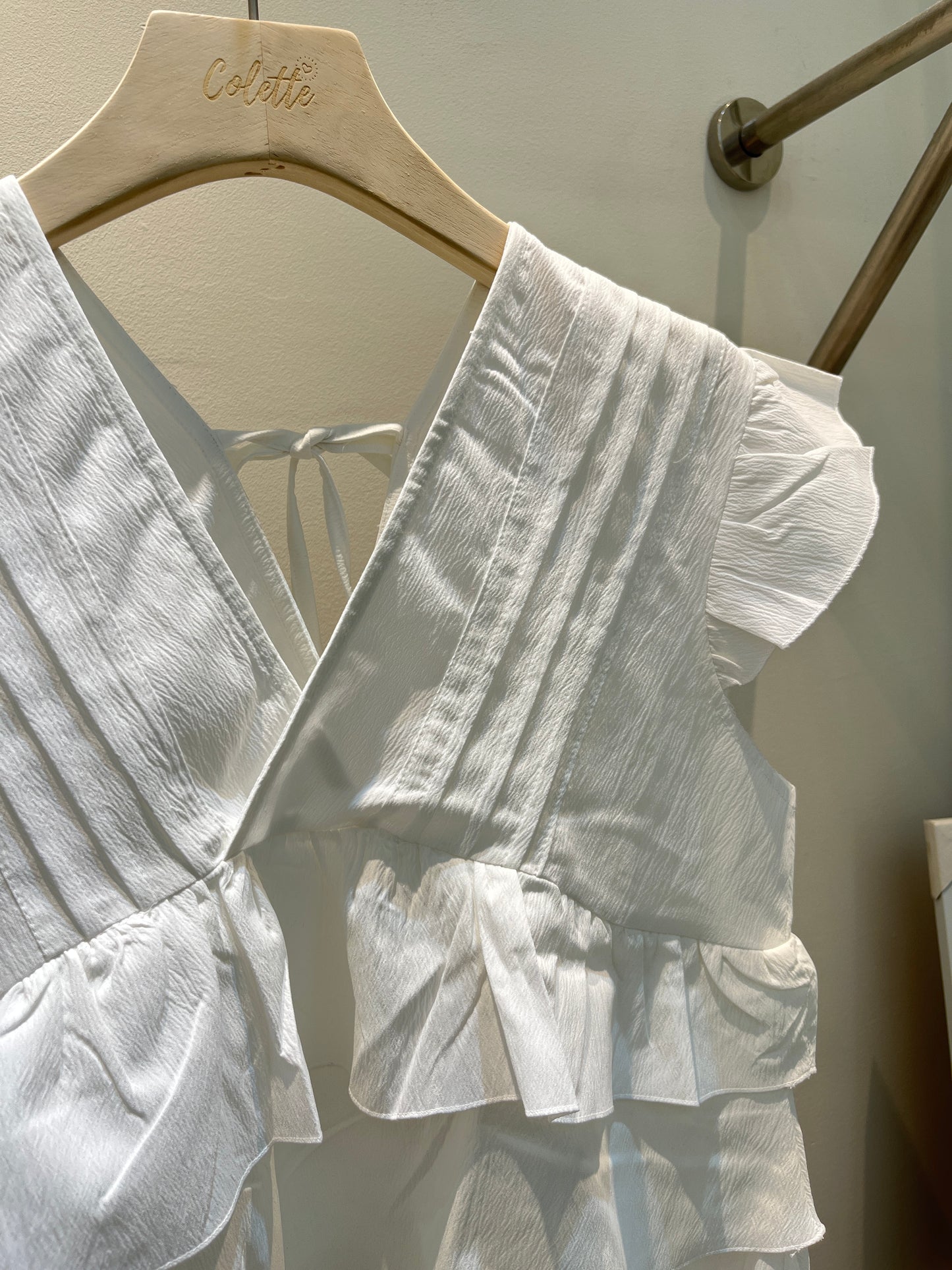 Layered babydoll top