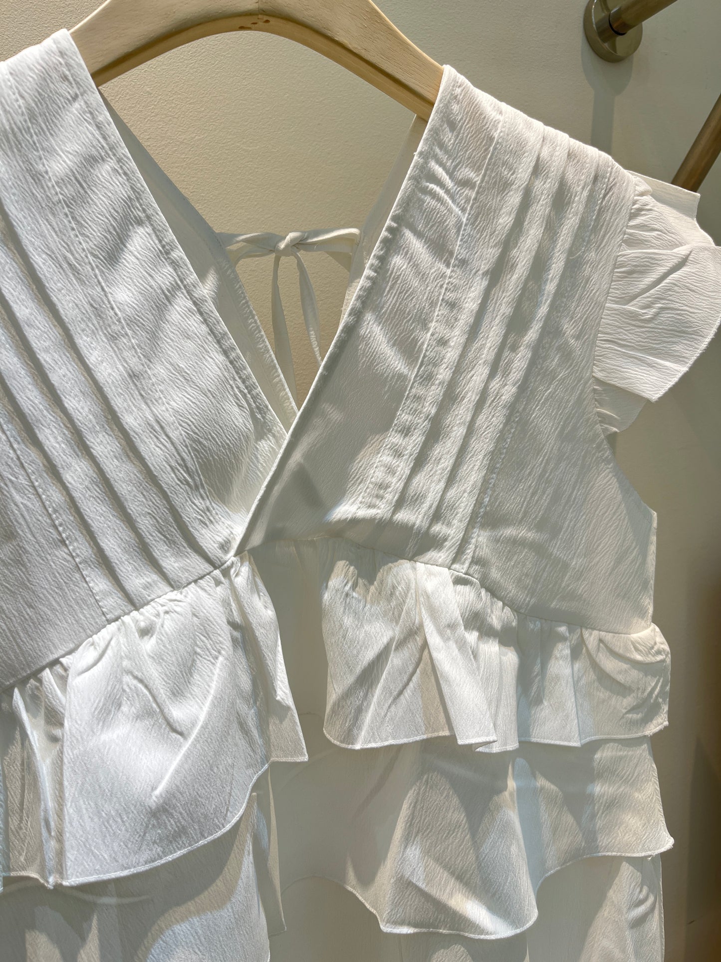 Layered babydoll top