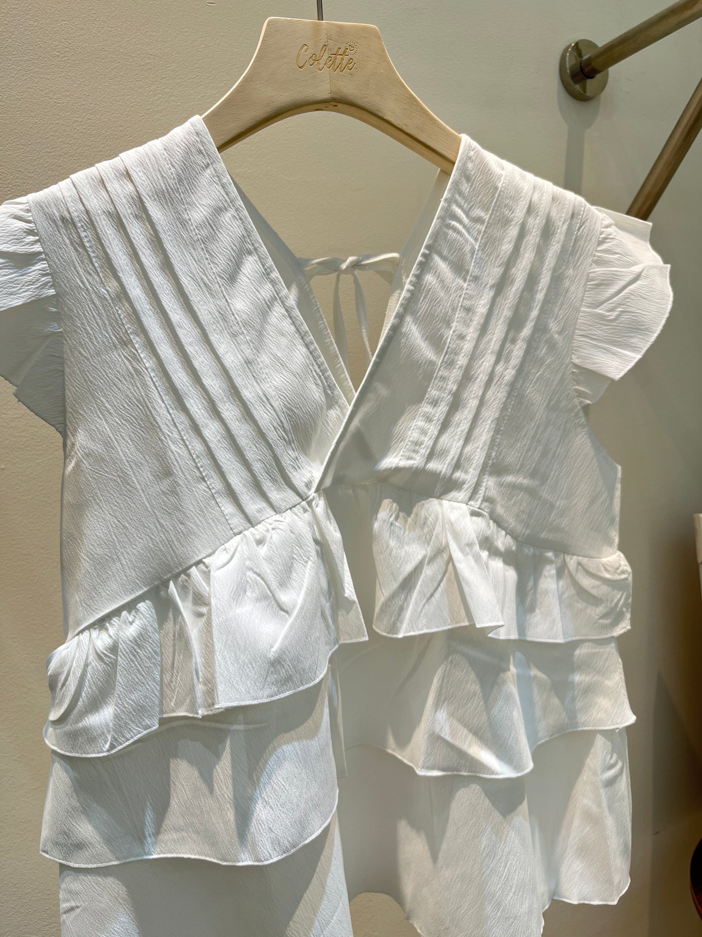 Layered babydoll top