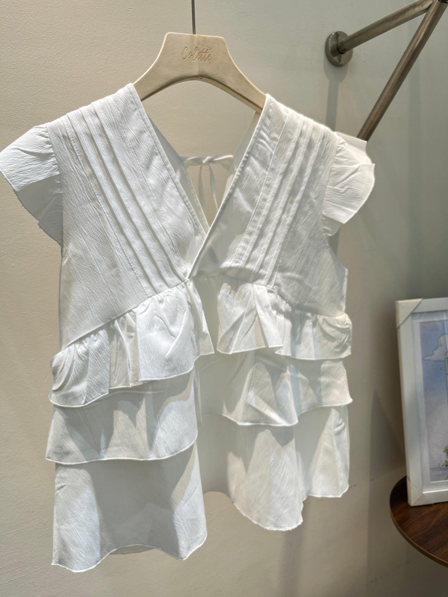 Layered babydoll top