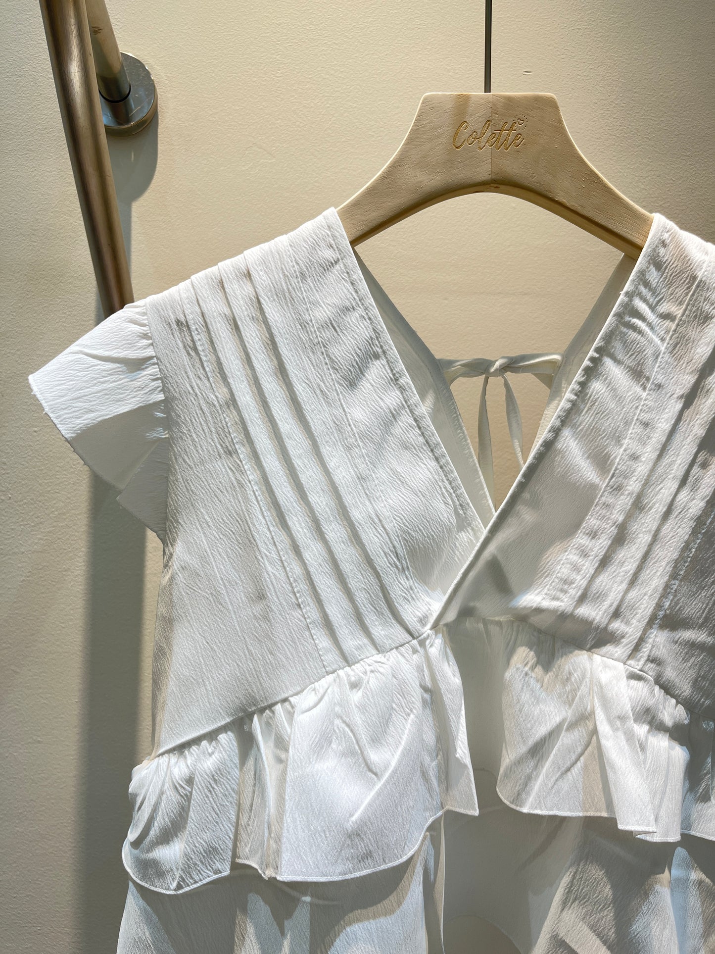 Layered babydoll top