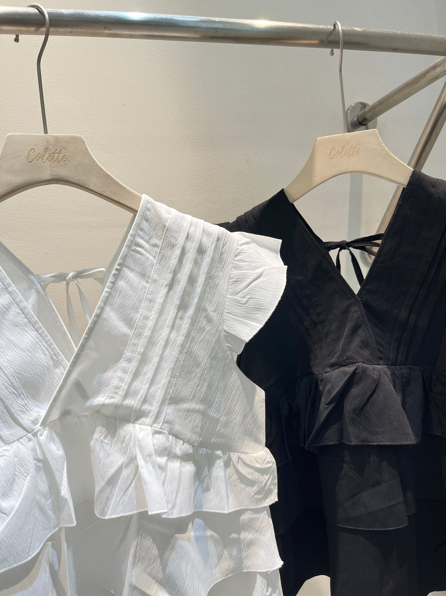 Layered babydoll top