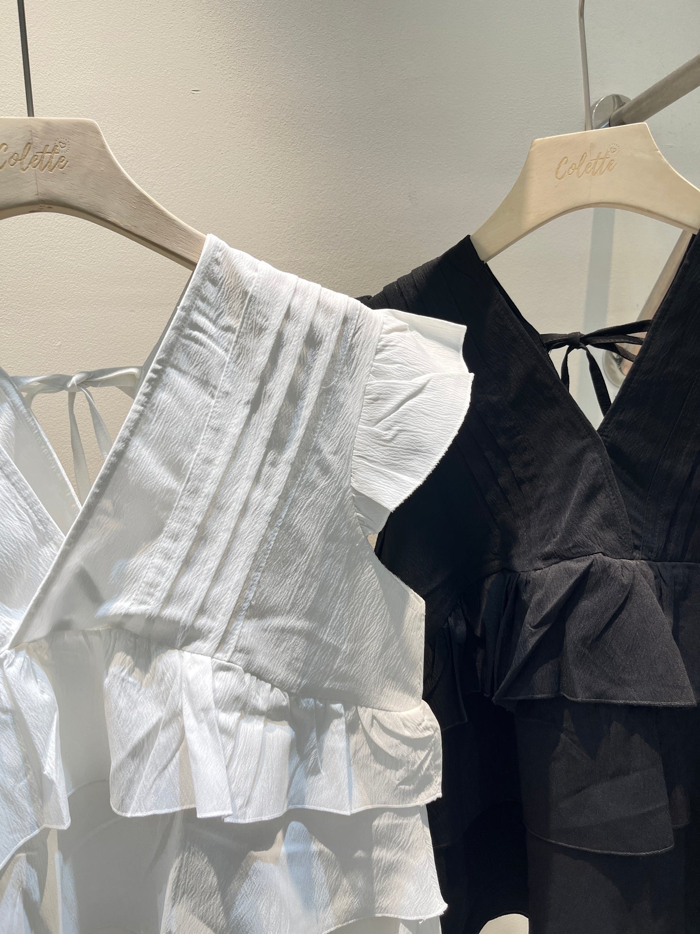 Layered babydoll top