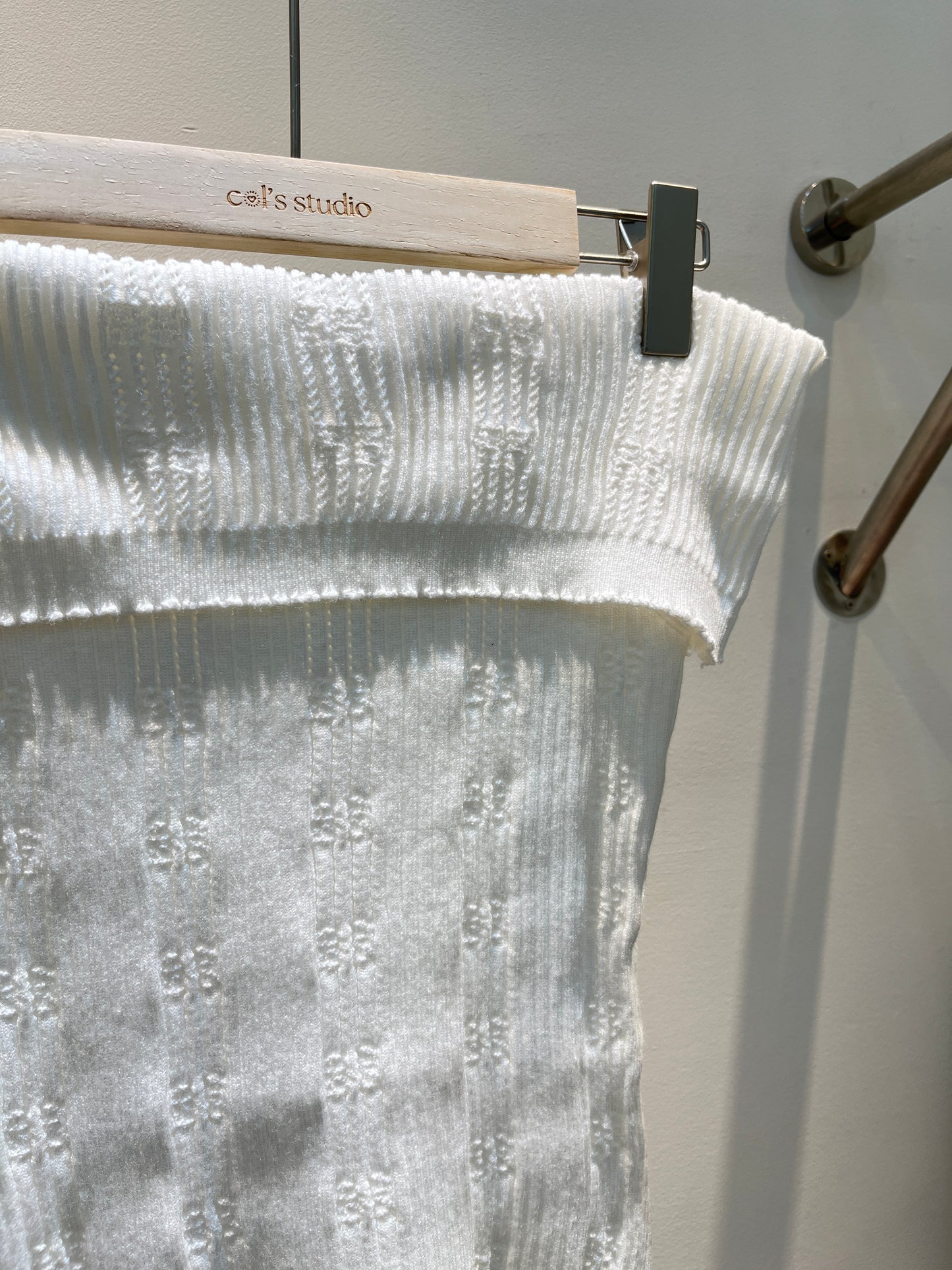 KNITTED OFF SHOULDER TOP