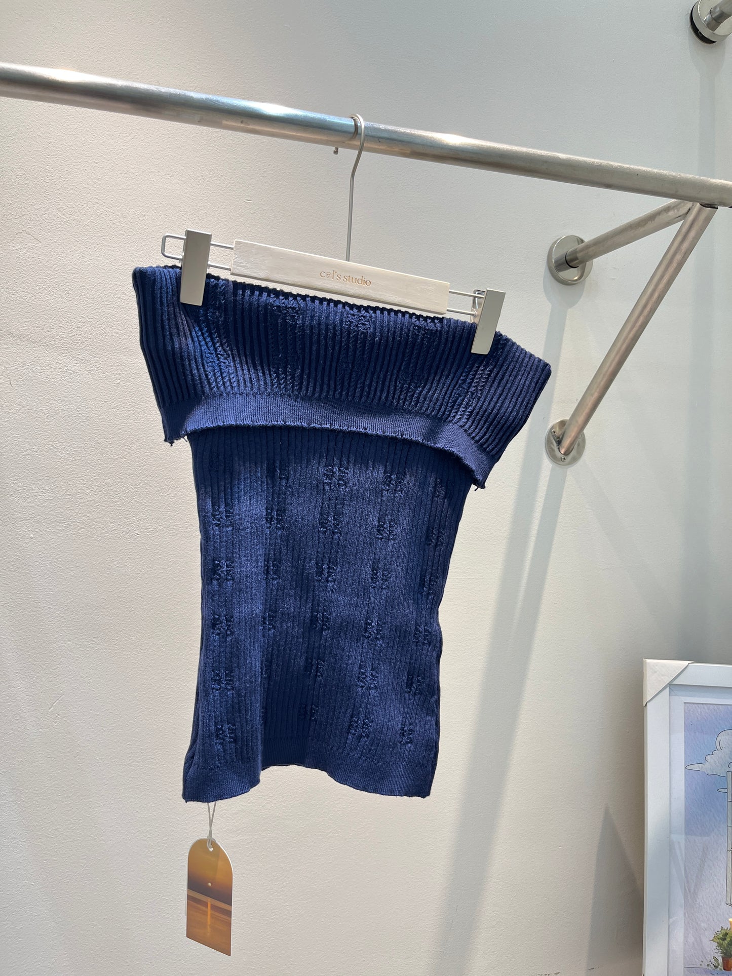 KNITTED OFF SHOULDER TOP