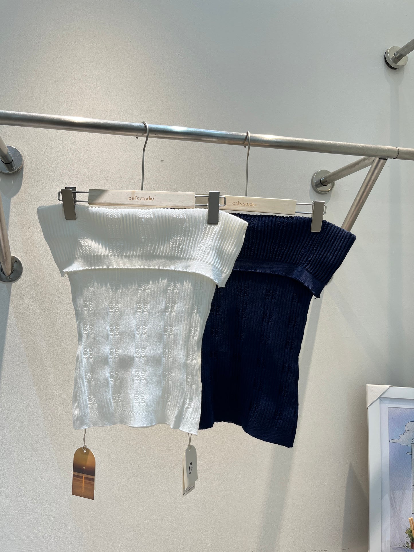 KNITTED OFF SHOULDER TOP