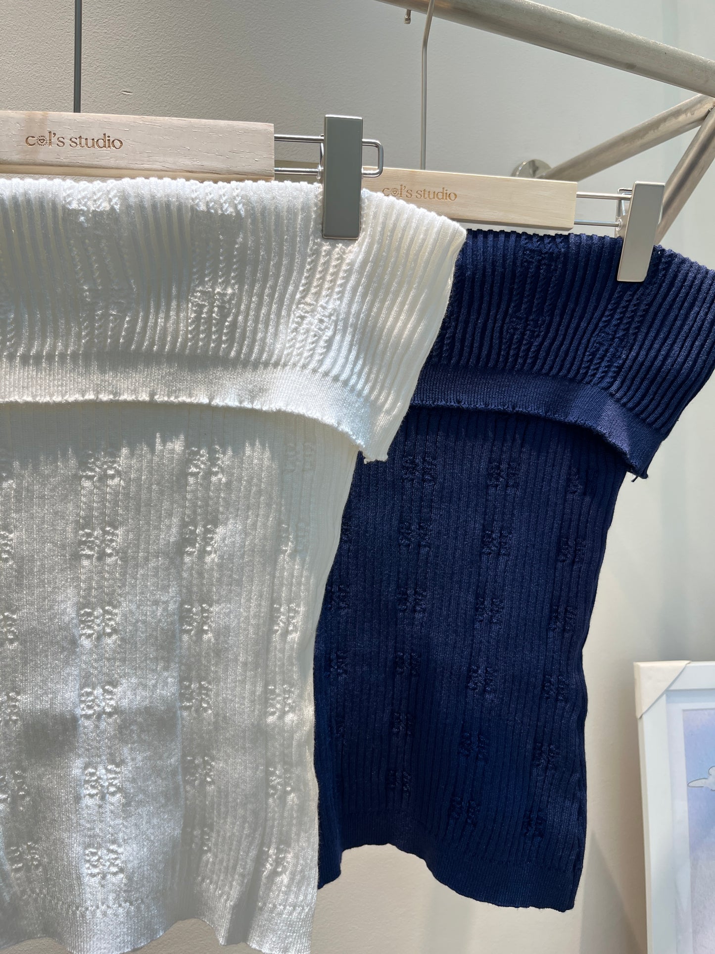 KNITTED OFF SHOULDER TOP