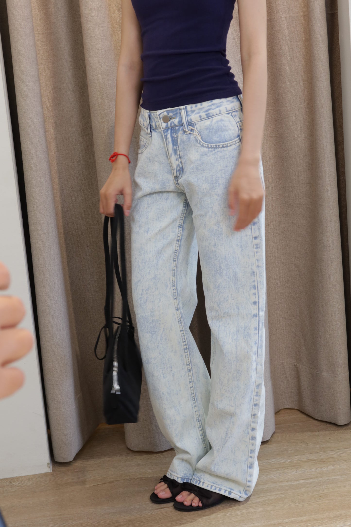 Light blue denim jeans
