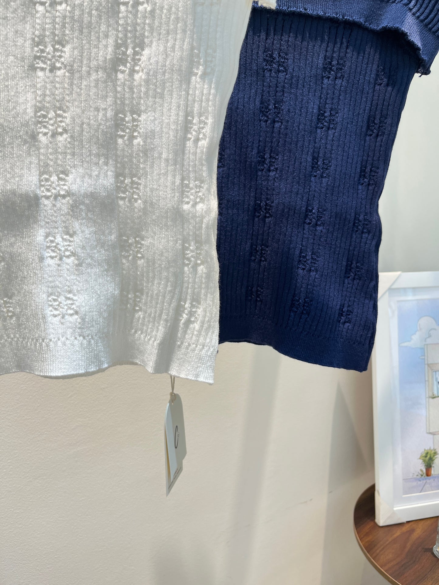 KNITTED OFF SHOULDER TOP