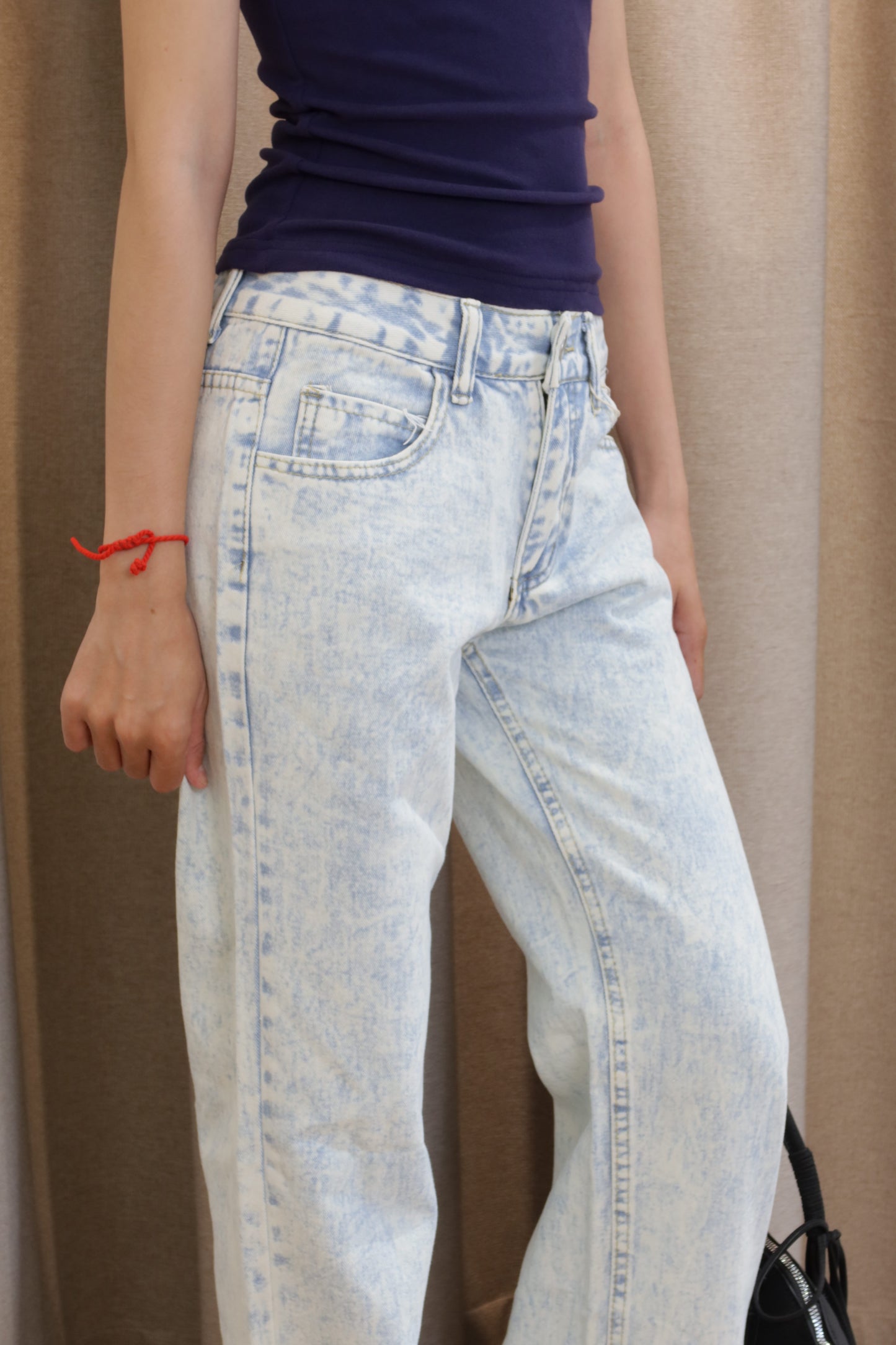 Light blue denim jeans