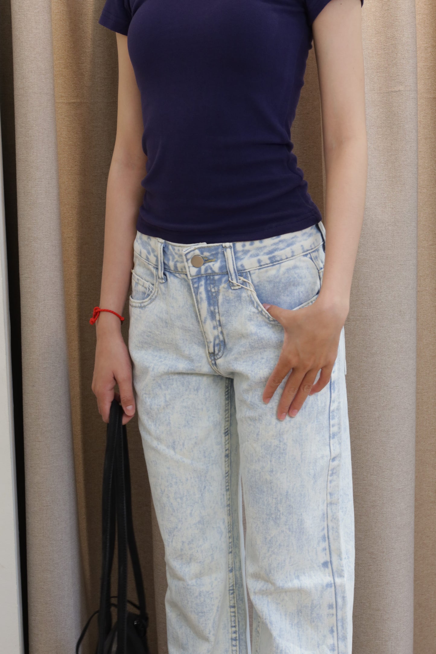 Light blue denim jeans
