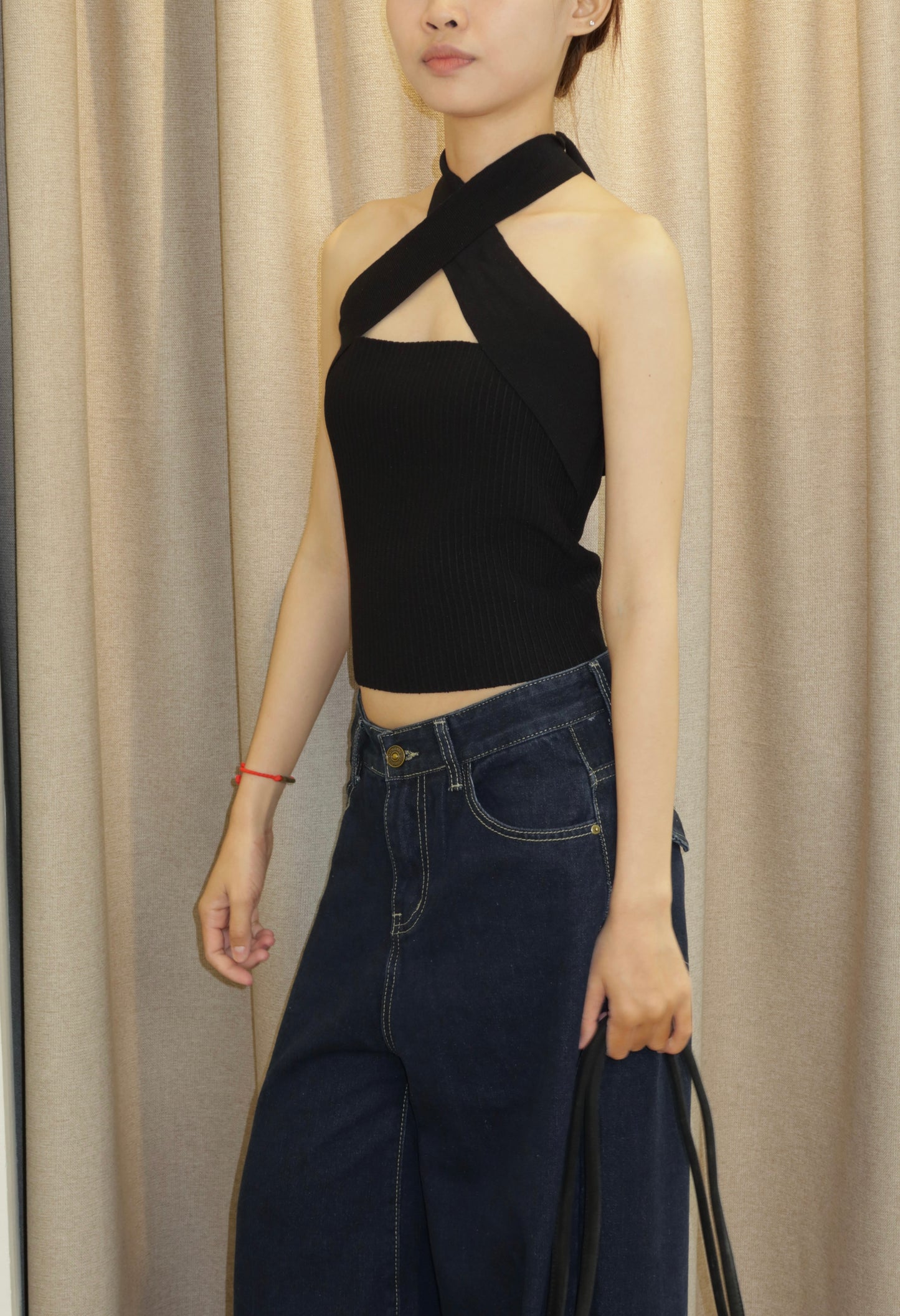 Knitted tube top 3in1