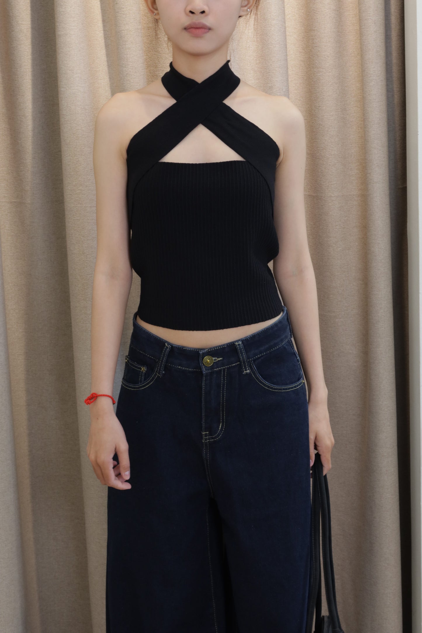 Knitted tube top 3in1