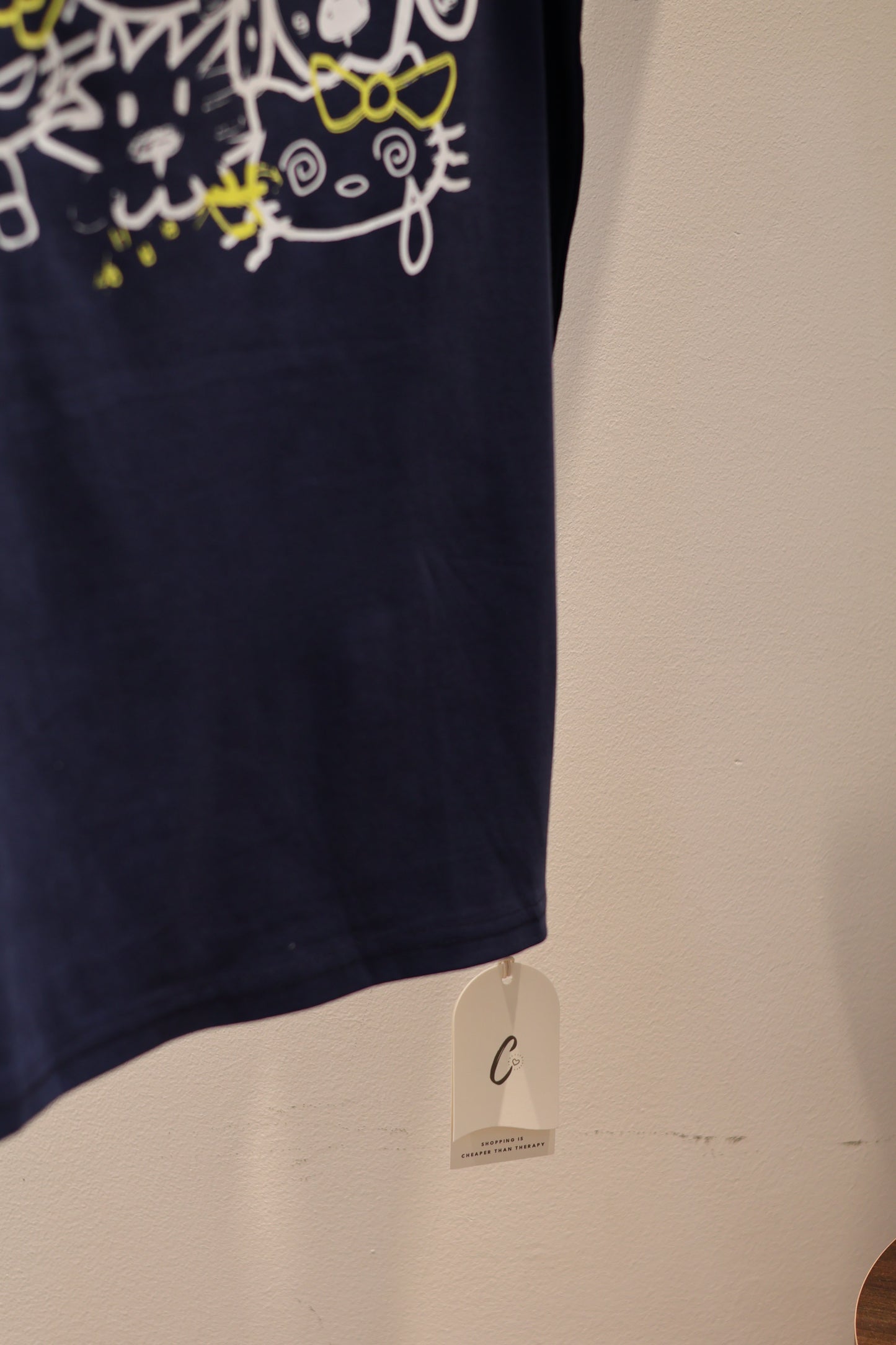 NAVY KITTY SHORT SLEEVE