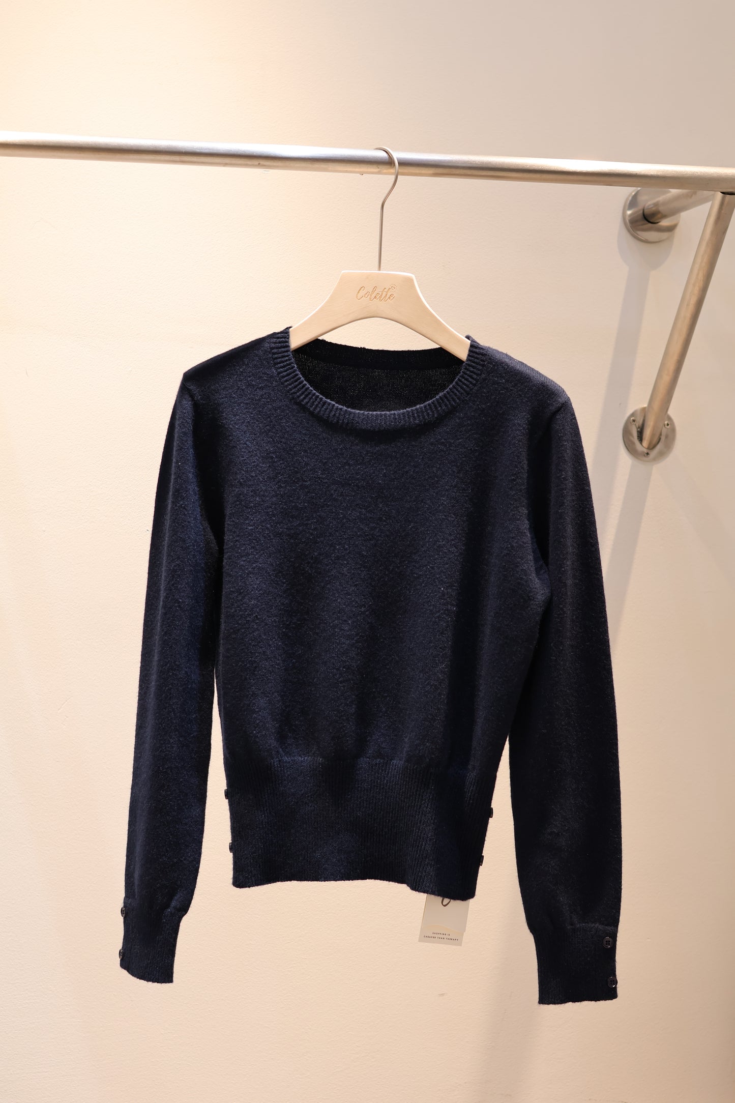 knitted tight long sleeve top