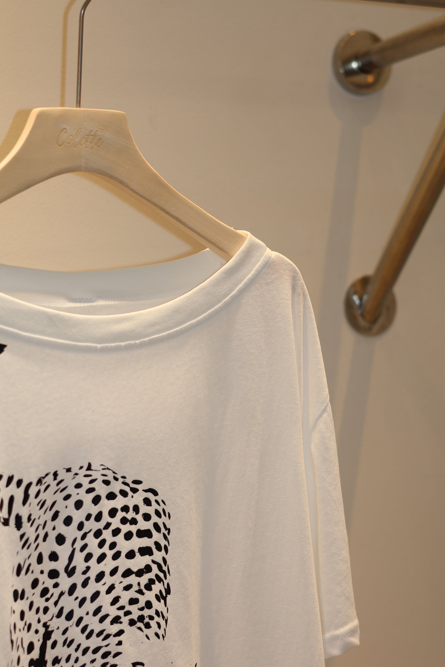 LEOPARD HALF SHOULDER TOP
