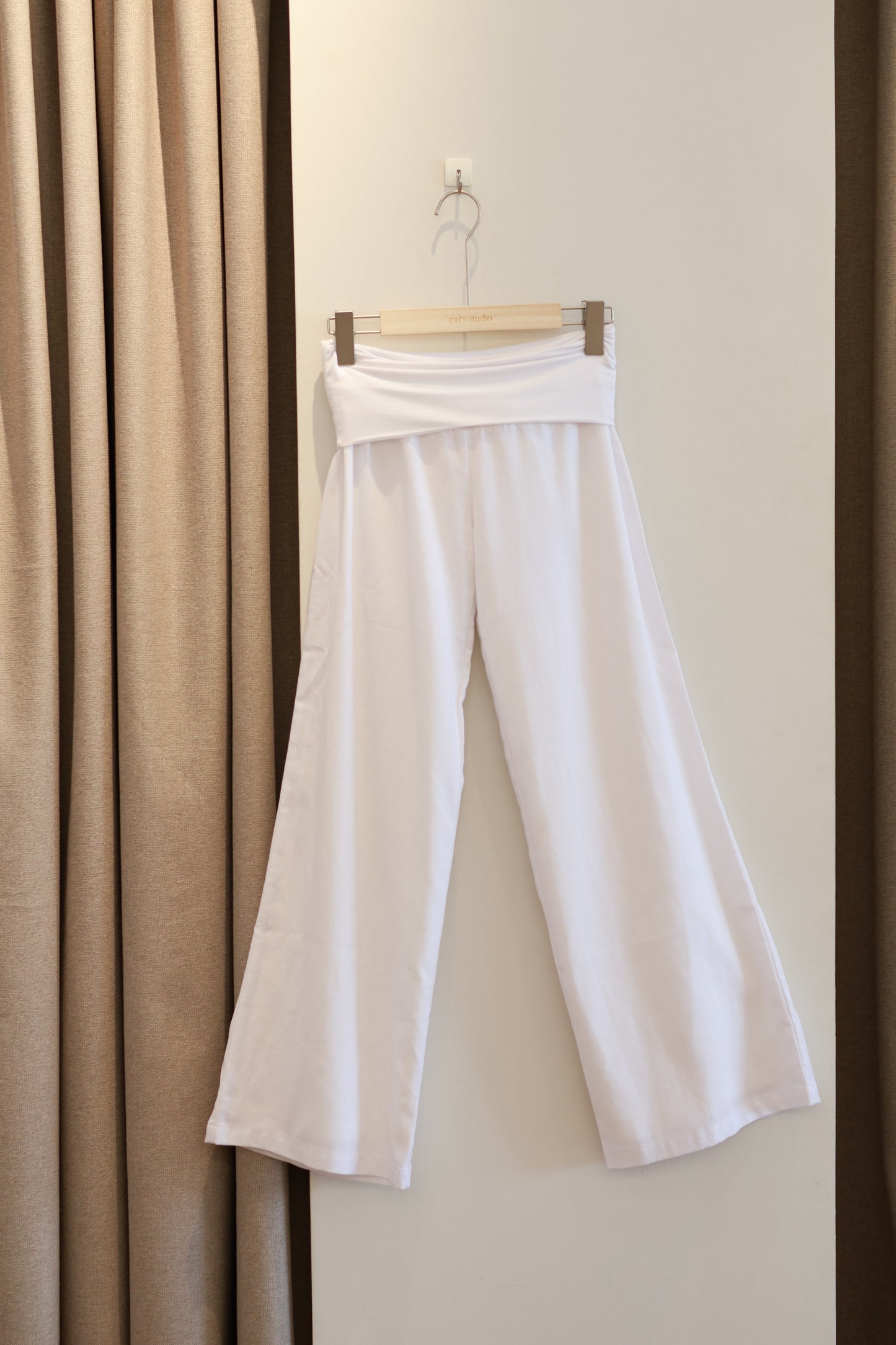 Low waist linen bottom