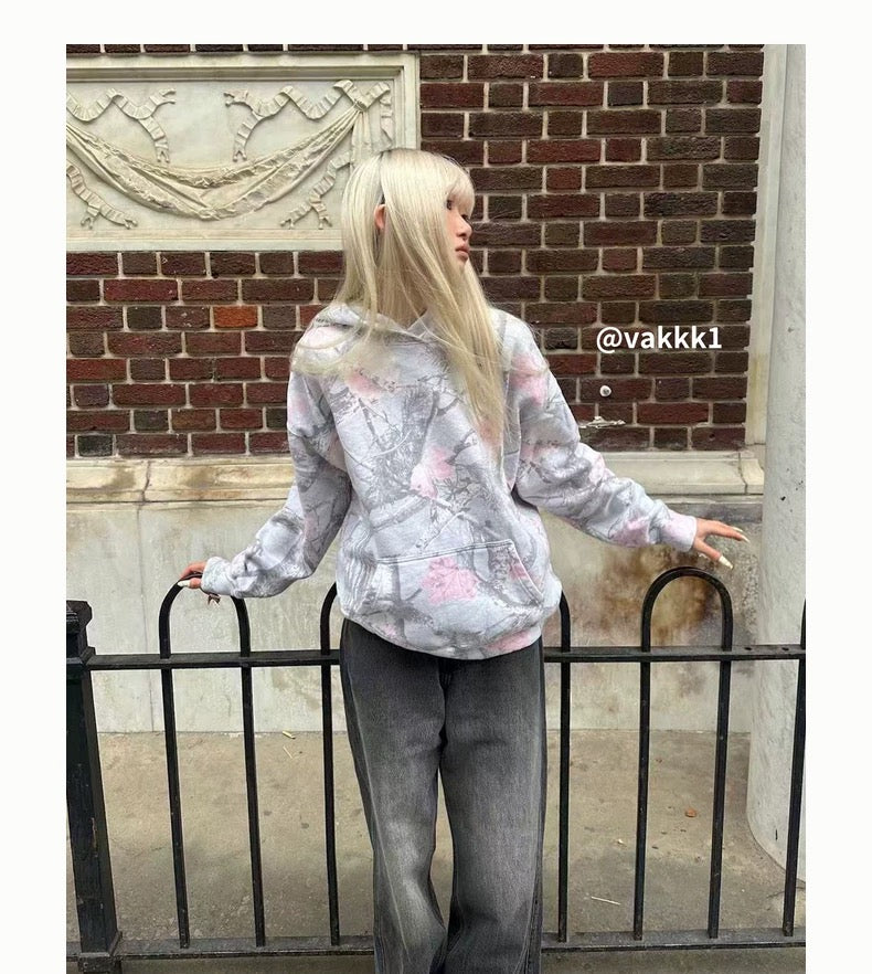 HOLLISTER PINK CAMO HOODIE