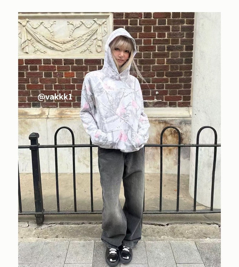 HOLLISTER PINK CAMO HOODIE