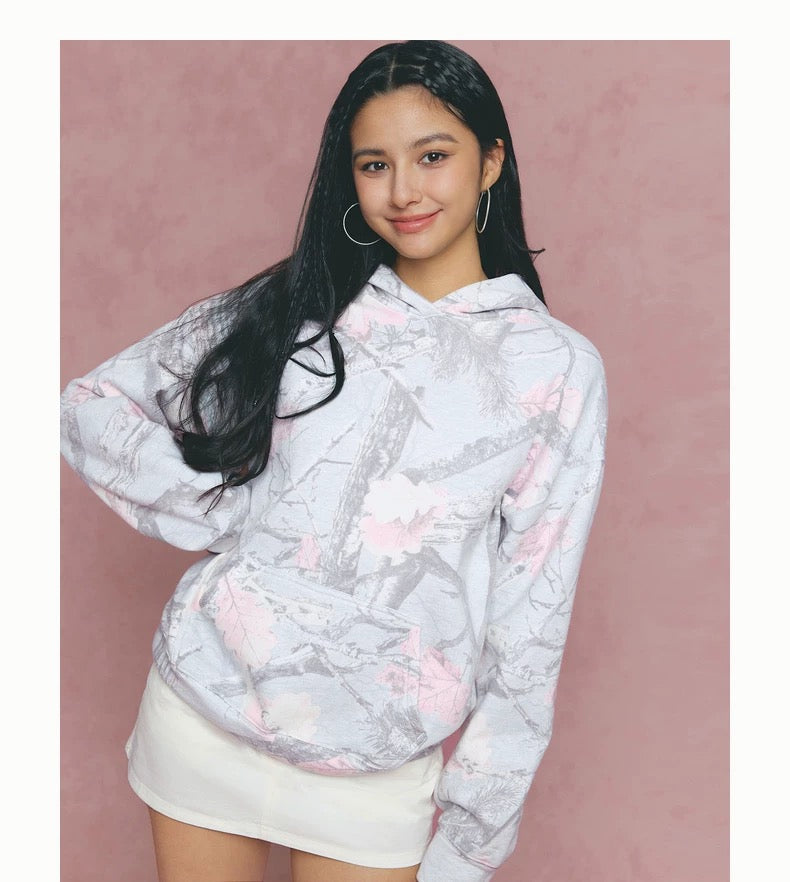 HOLLISTER PINK CAMO HOODIE