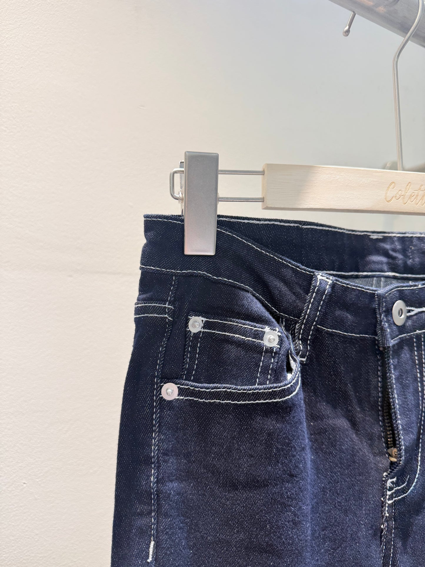 NAVY LOW WAIST VINTAGE JEANS