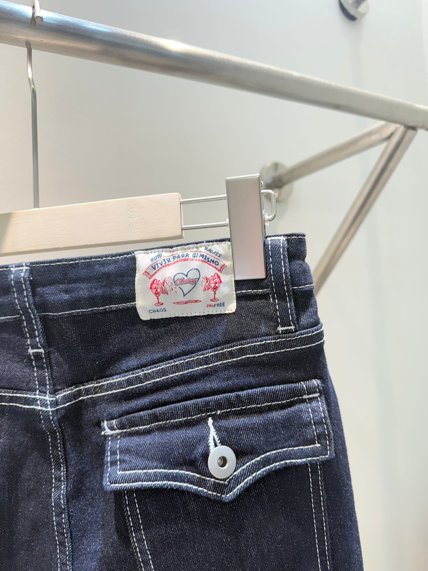 NAVY LOW WAIST VINTAGE JEANS