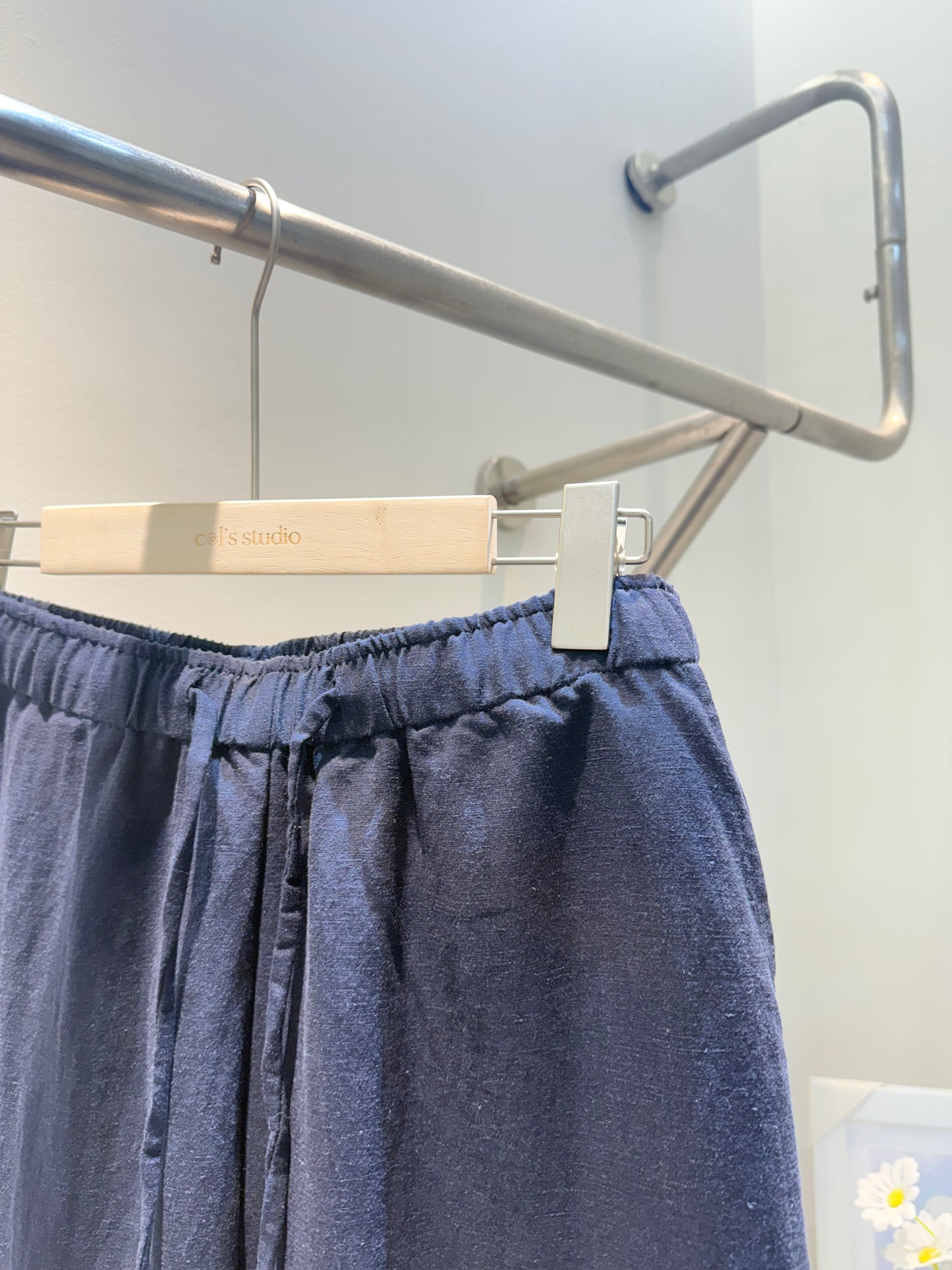 BLUE LINEN BOTTOMS