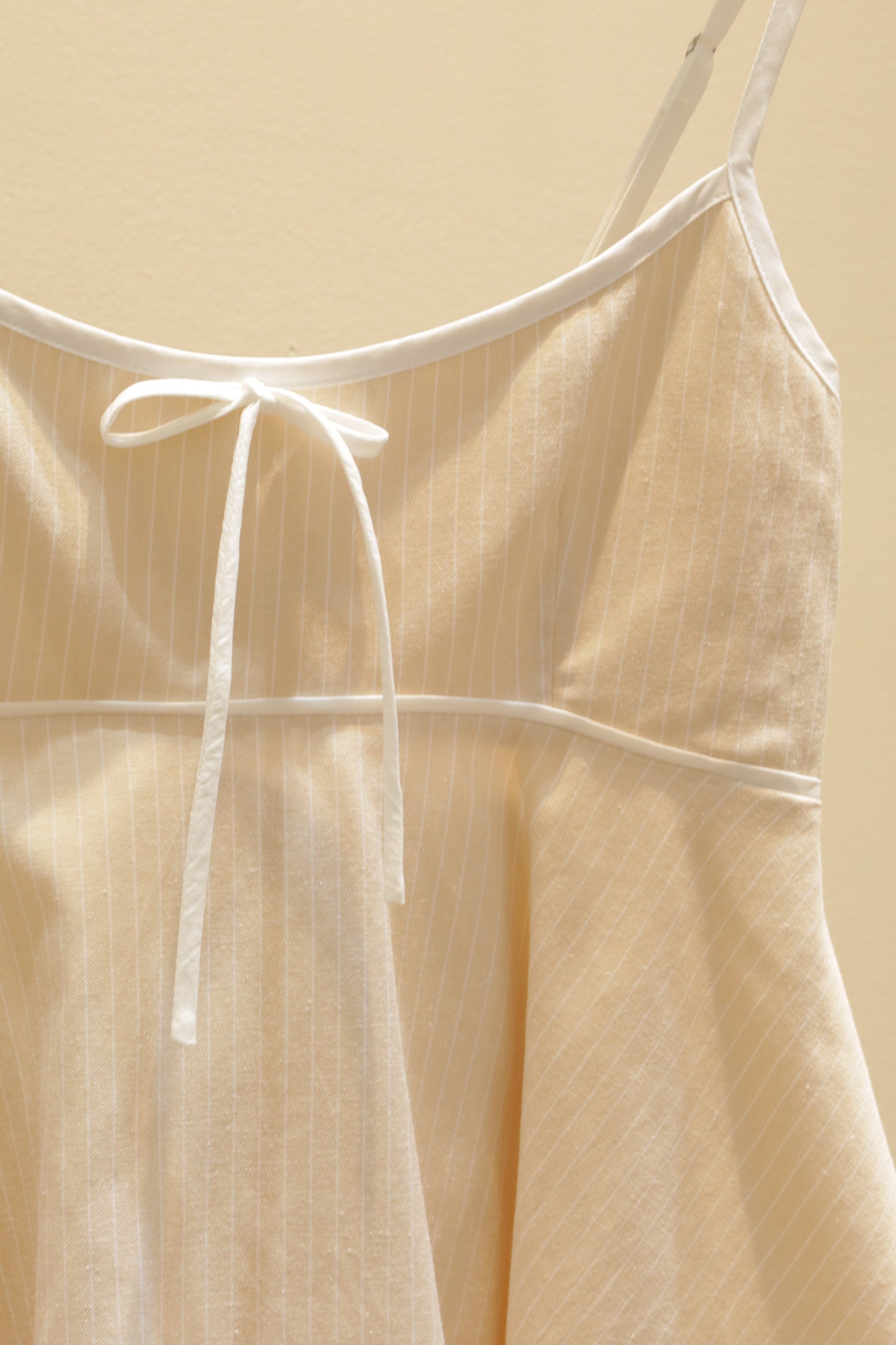 Beige stripes flowy top