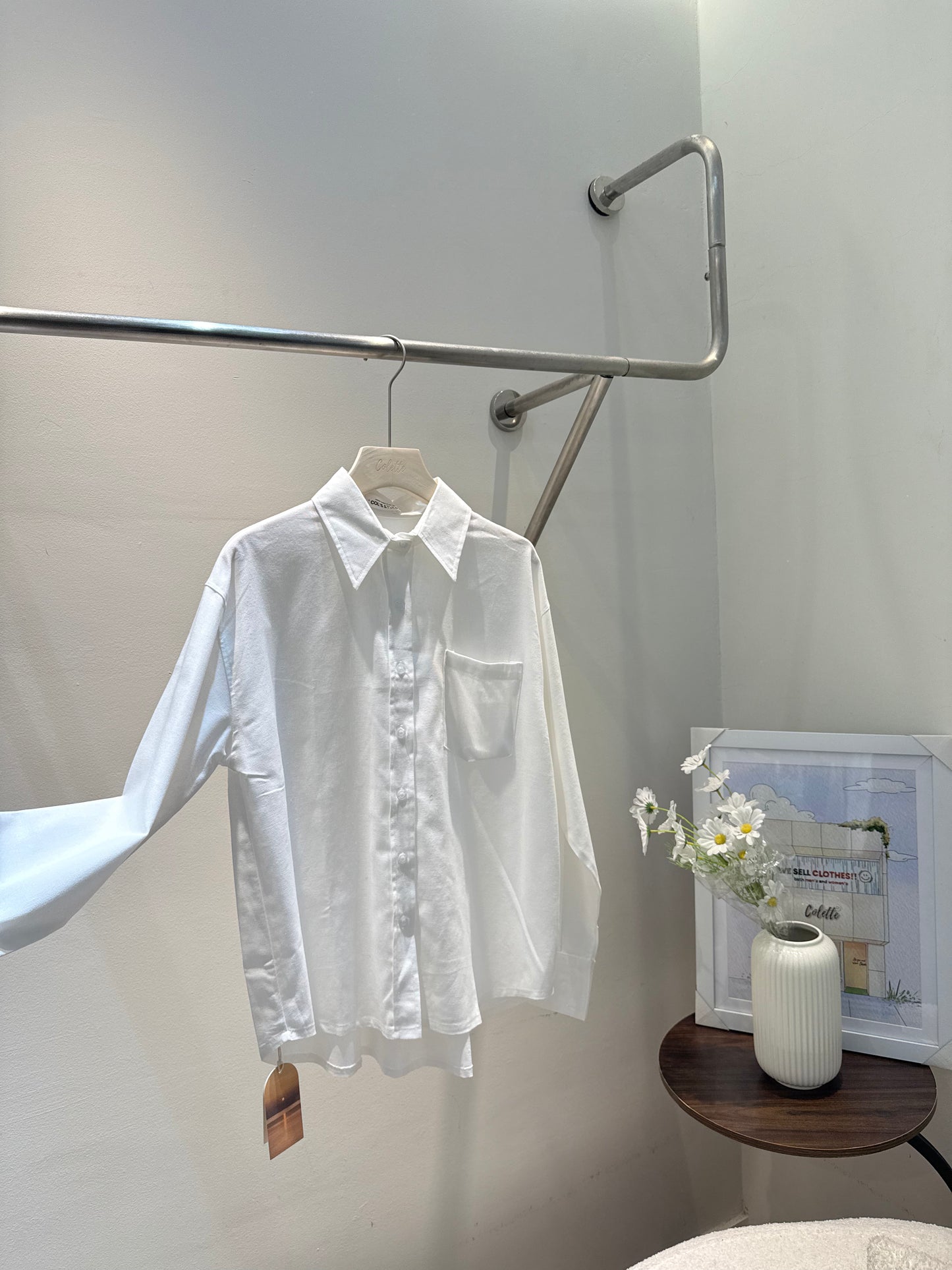 LINEN BUTTONED OUTERWEAR