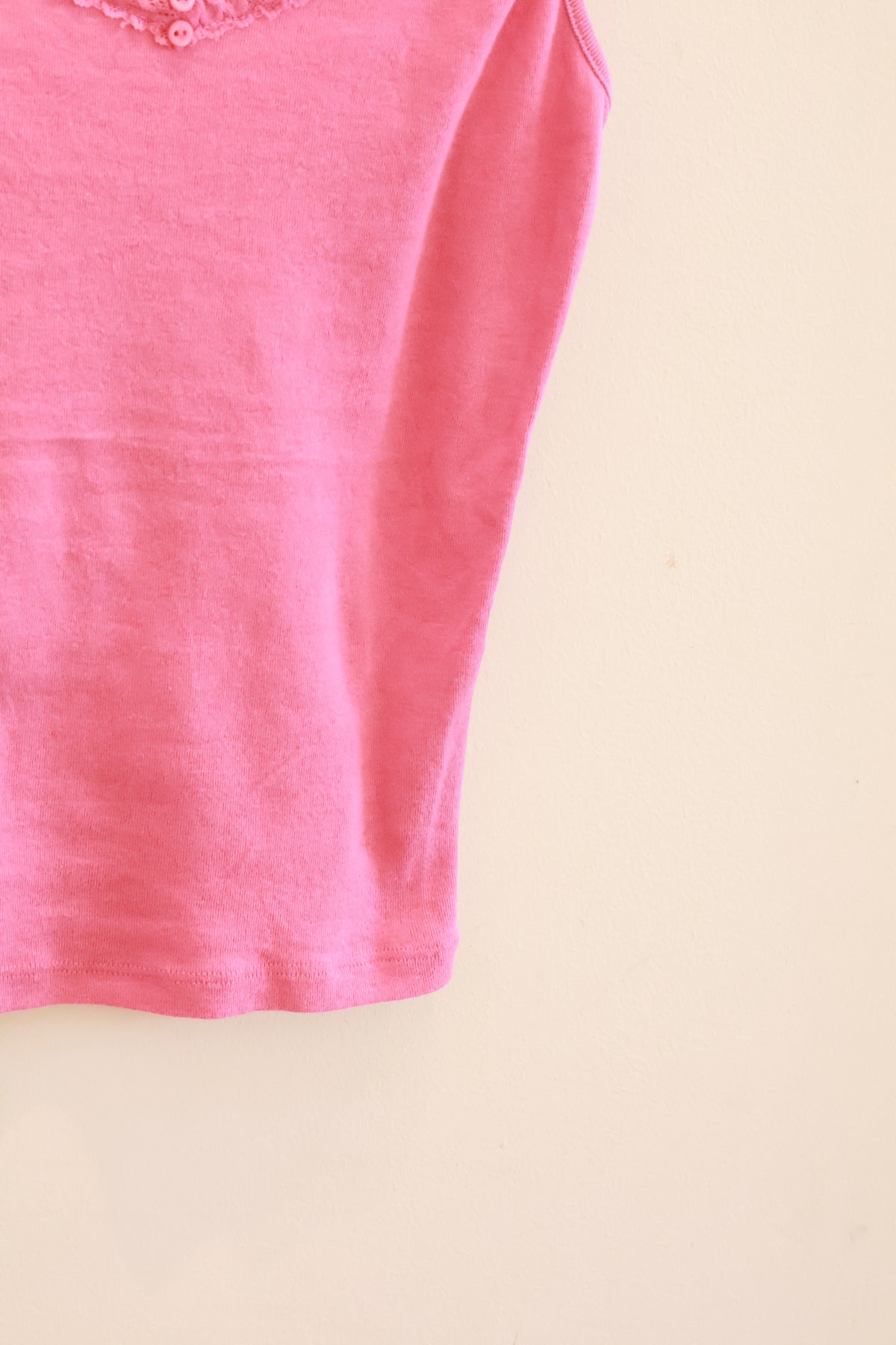 BRANDY Arden Lace Tank  -ROSE RED
